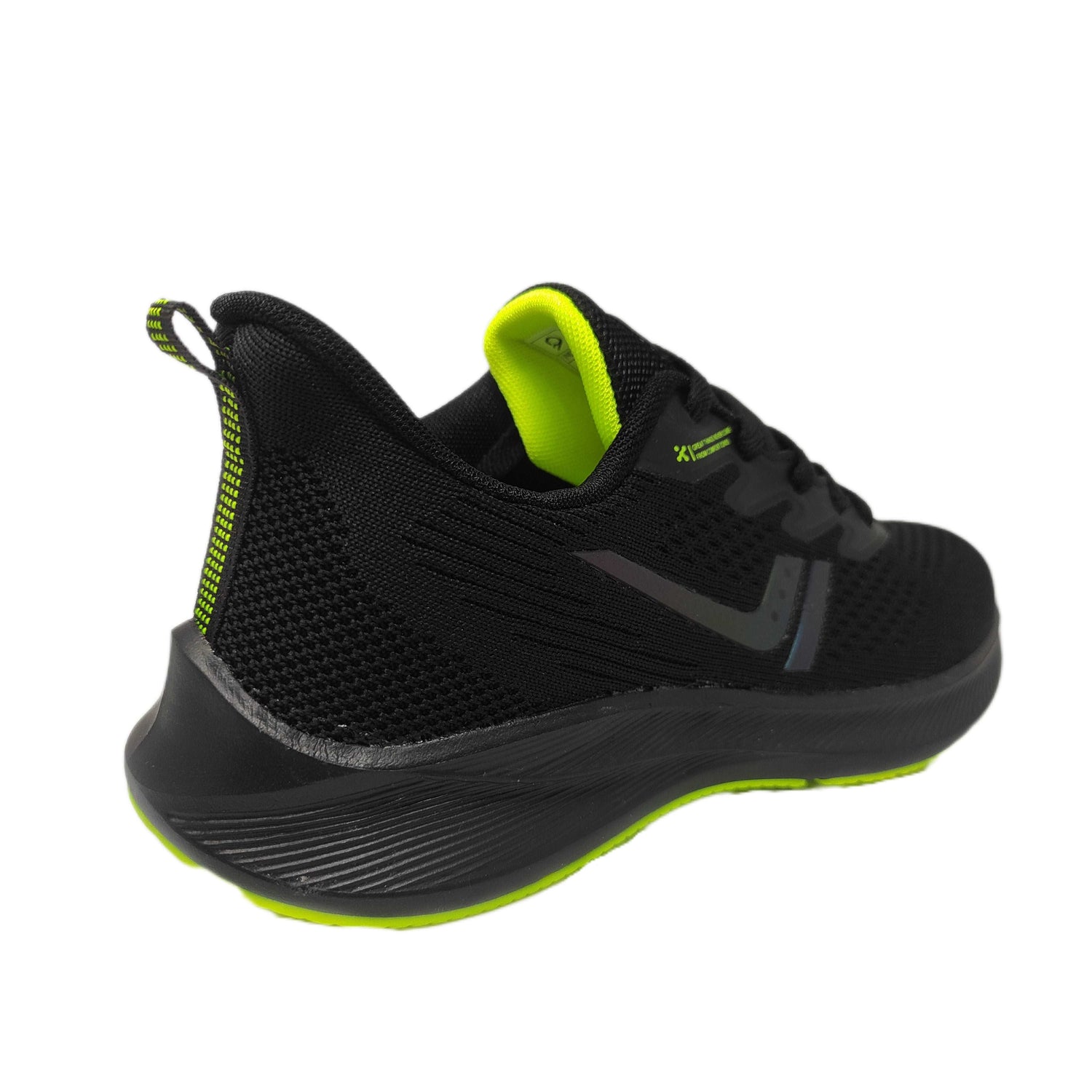 Calcetto CLT-0964 Black Lime Running Sports Shoe For Men