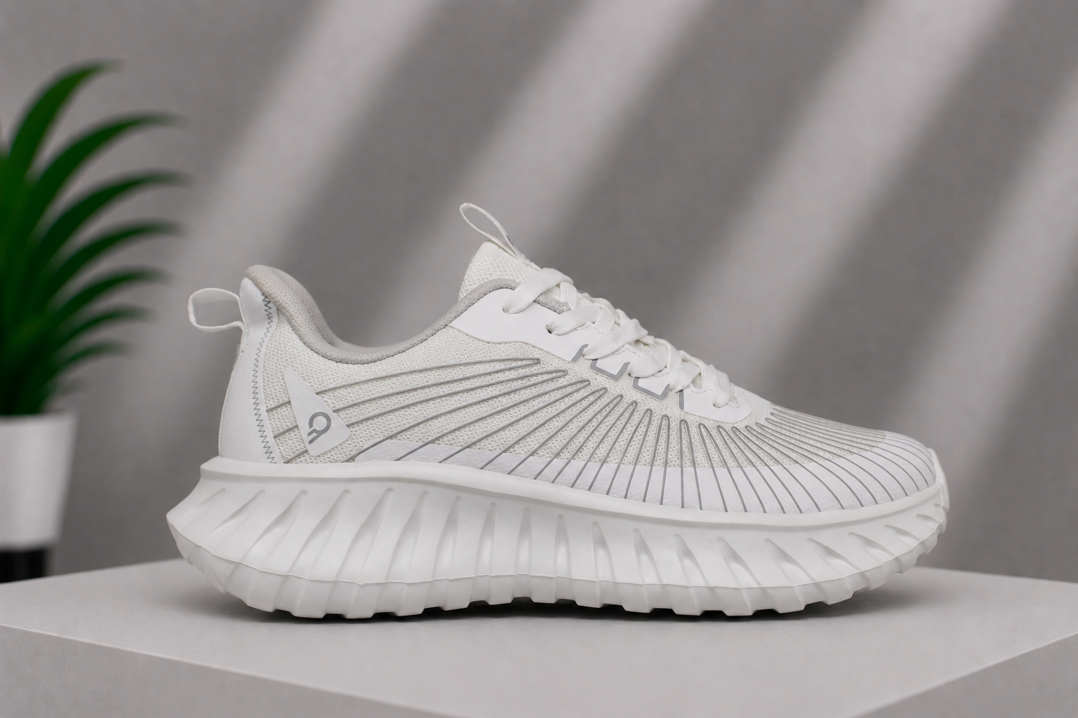 Light Weight CLT-1065 WHITE Running Shoes
