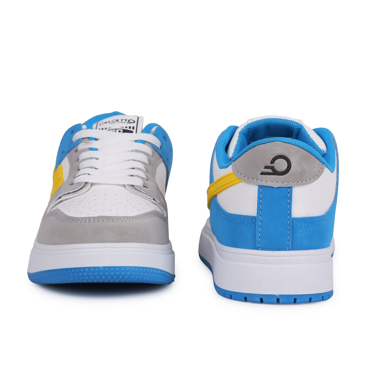 Calcetto CLT-9833 White Yellow Sneaker For Women