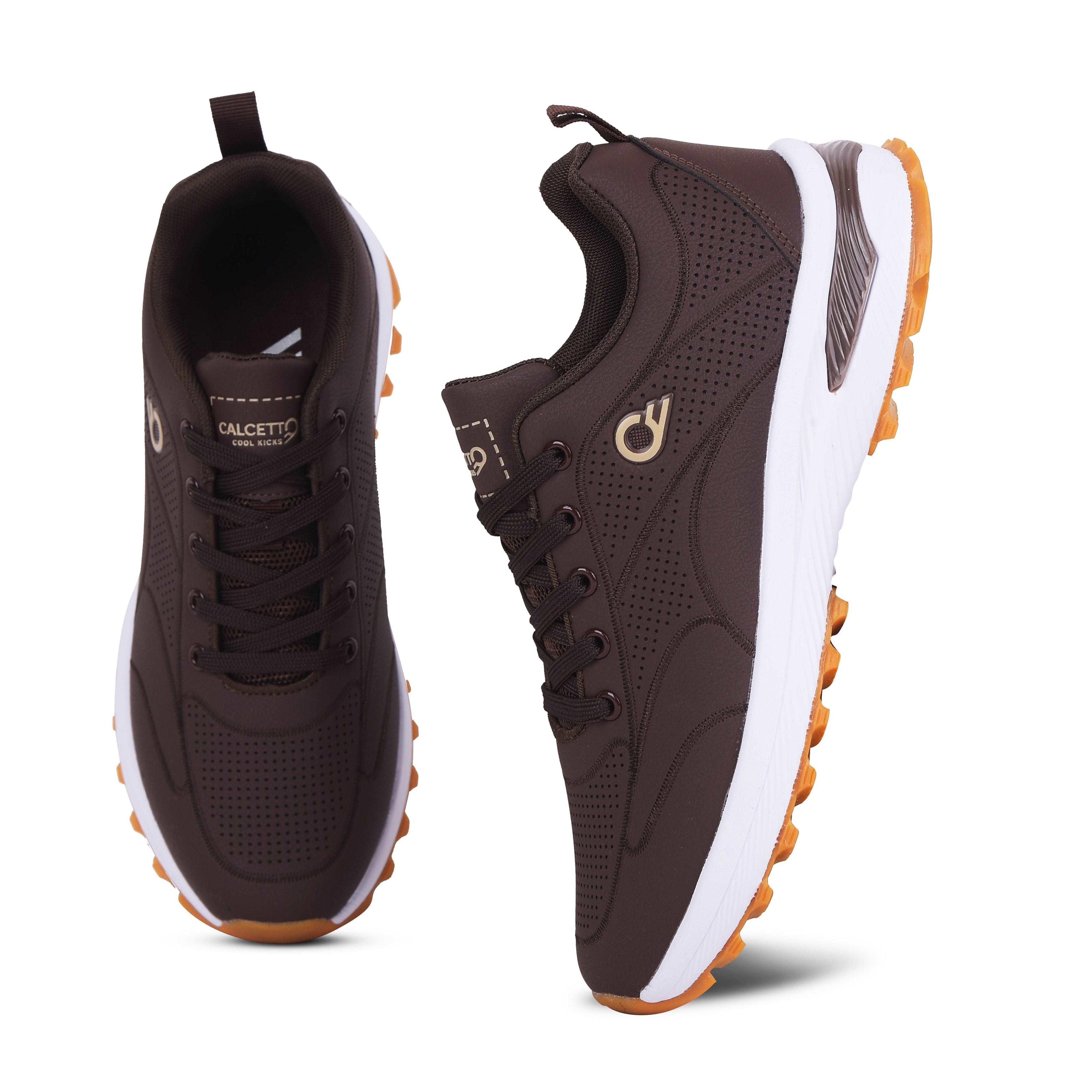 Calcetto CLT-1011 Brown Sneakers For Men