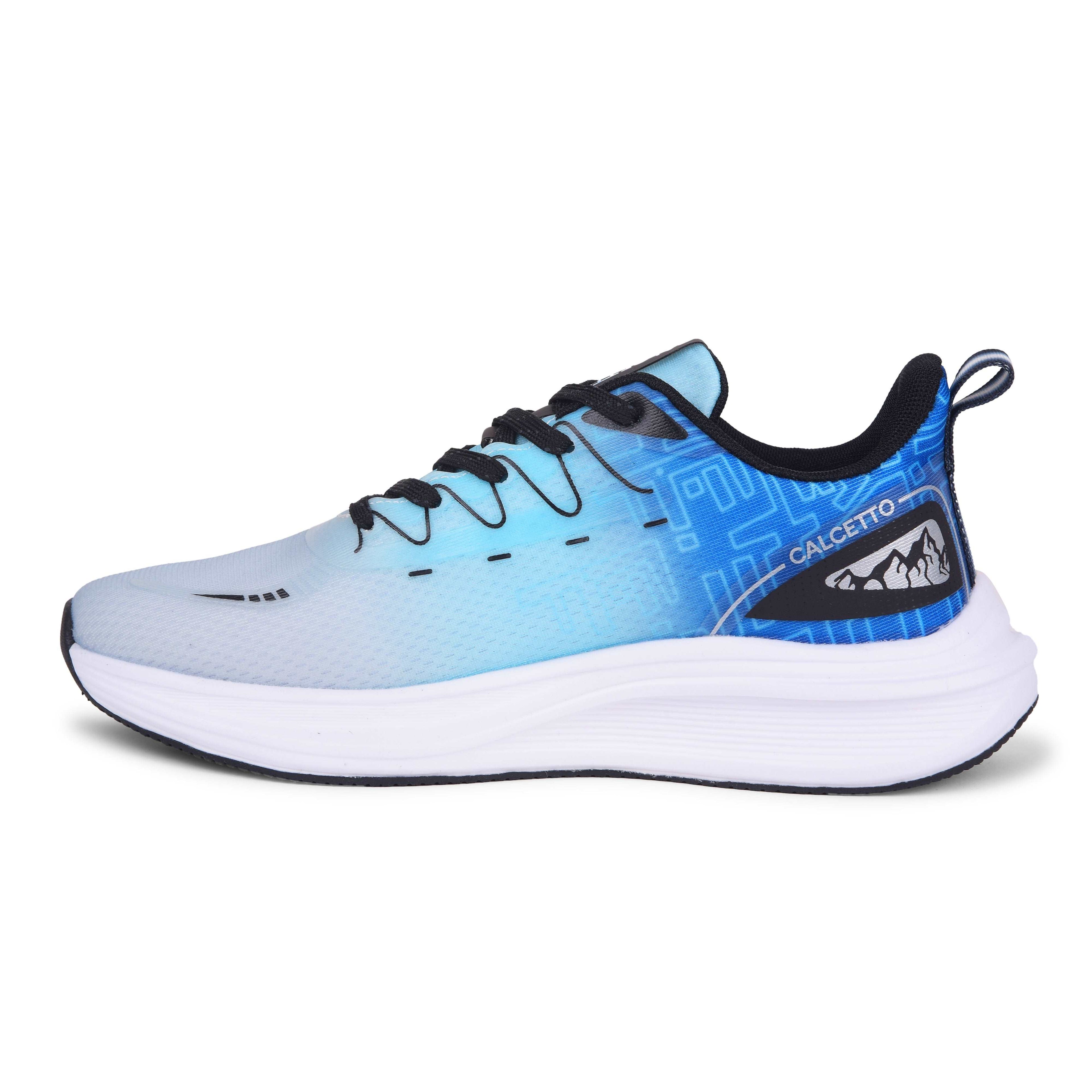 Calcetto CLT-0997 White Navy Running Sports Shoe For Men