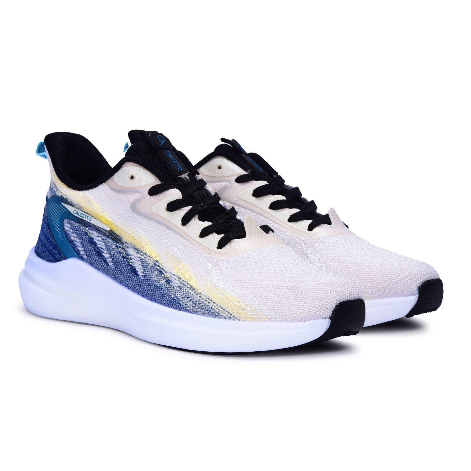 Calcetto CLT-0989 Beige Sea Gree Running Sports Shoe For Men
