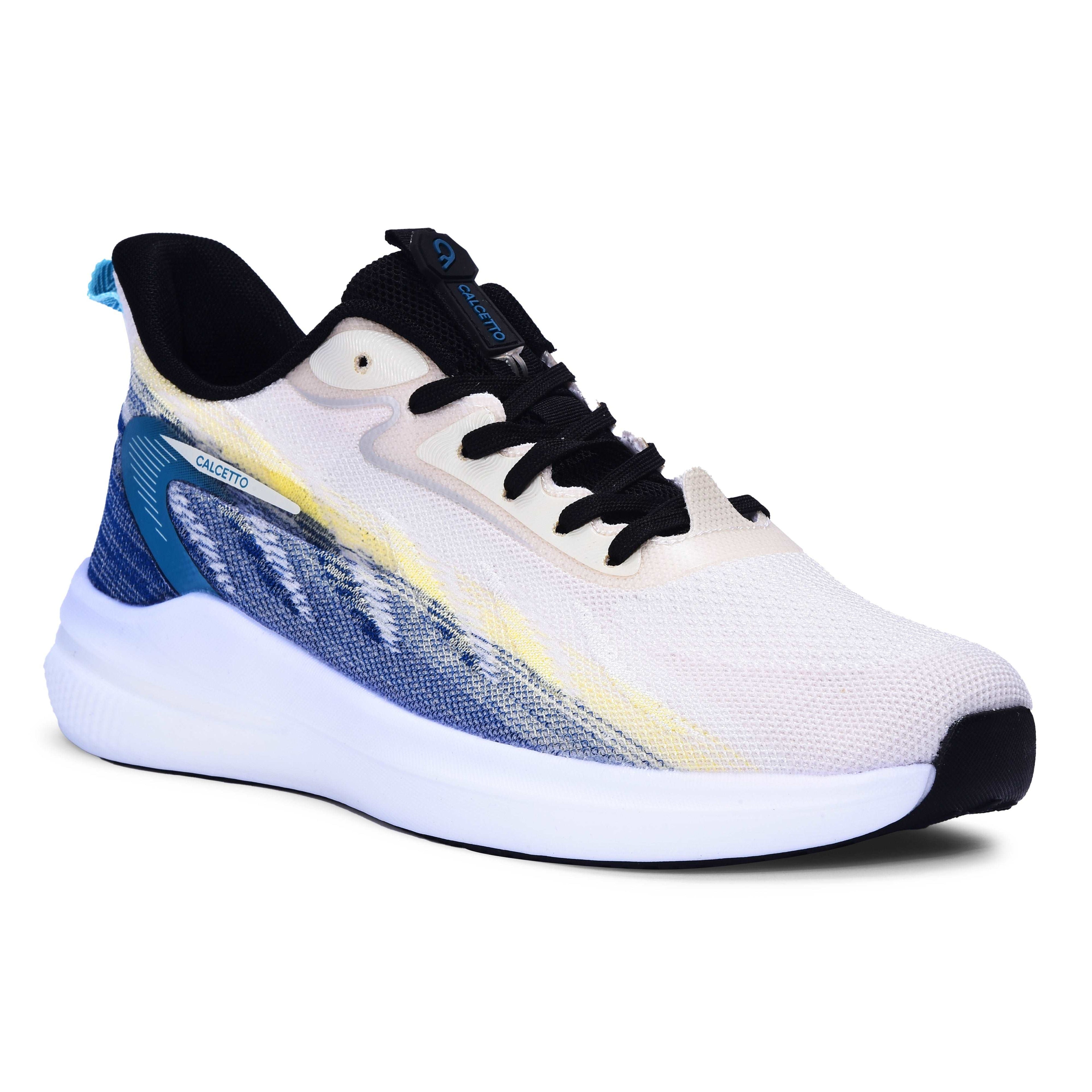 Calcetto CLT-0989 Beige Sea Gree Running Sports Shoe For Men
