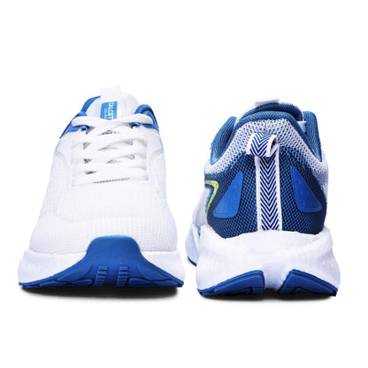 Calcetto CLT-1007 White Blue Running Sports Shoe For Men