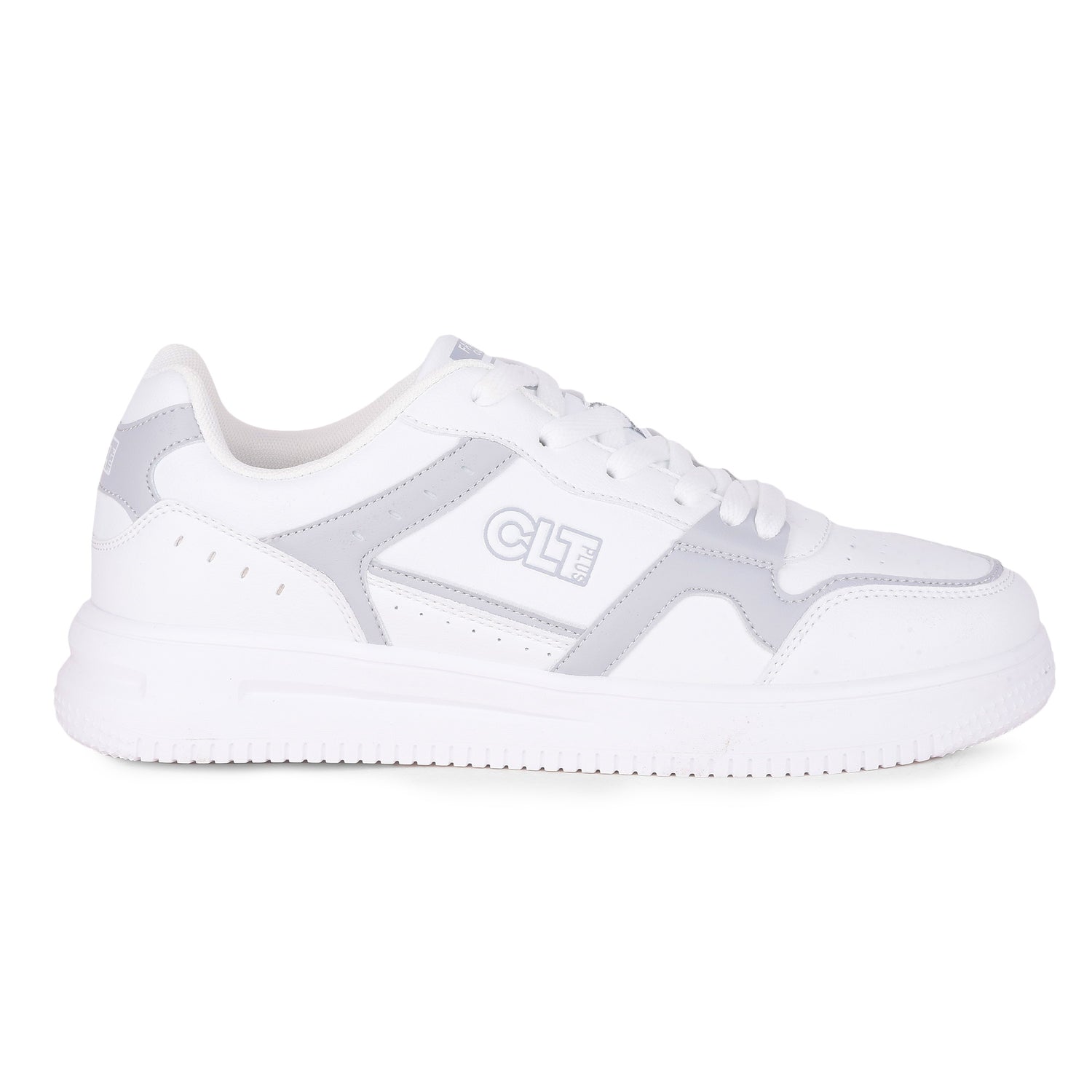 Calcetto Plus-9502 White Grey Men Sneaker