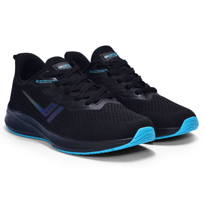 Calcetto CLT-0964 Black S Green Men Running Sports Shoes