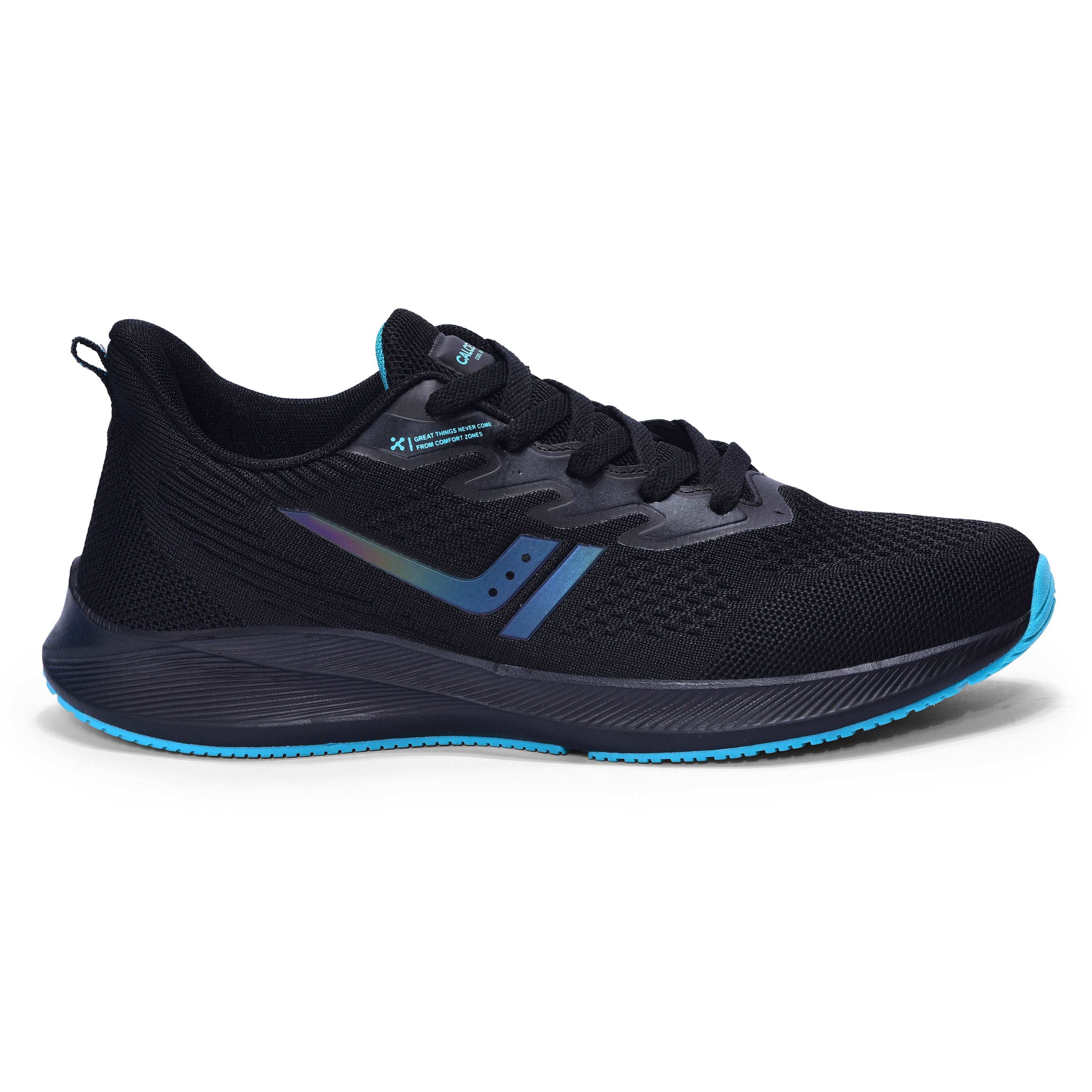 Calcetto CLT-0964 Black S Green Men Running Sports Shoes