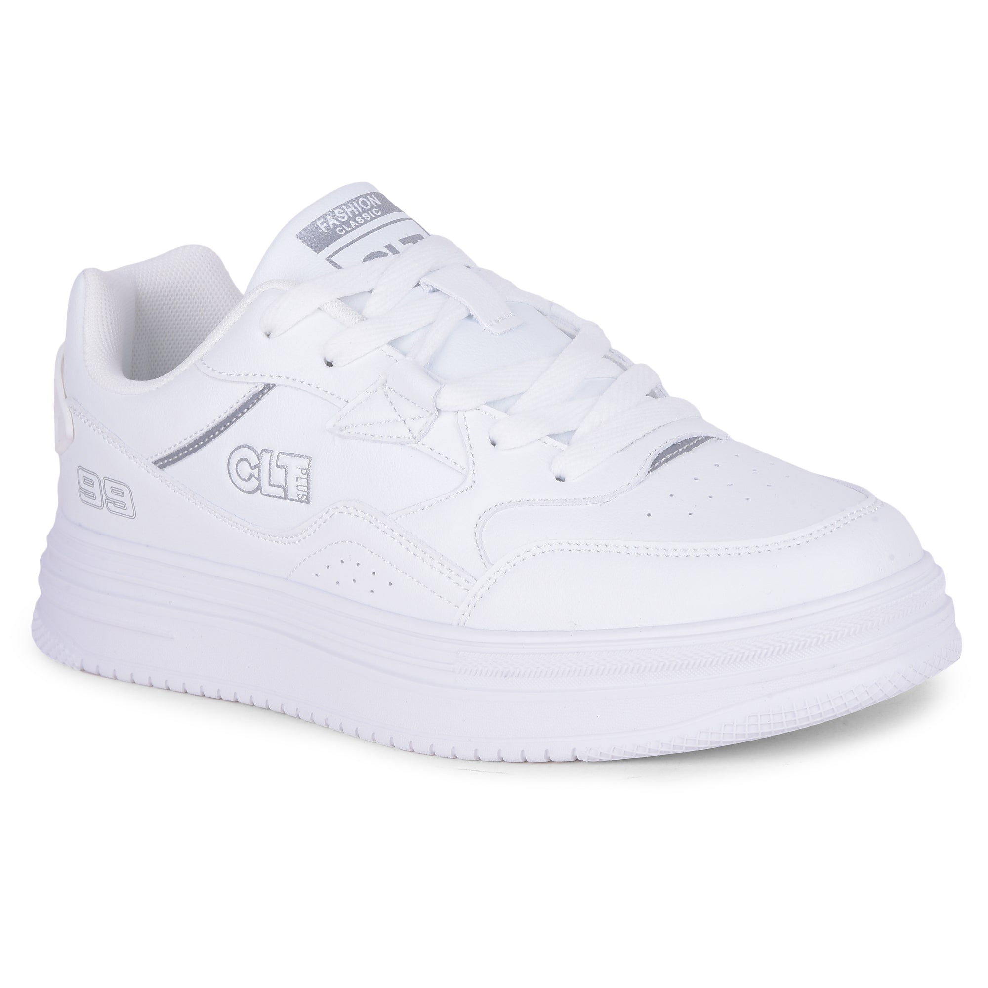 Calcetto Plus-9503 All White Men Sneaker