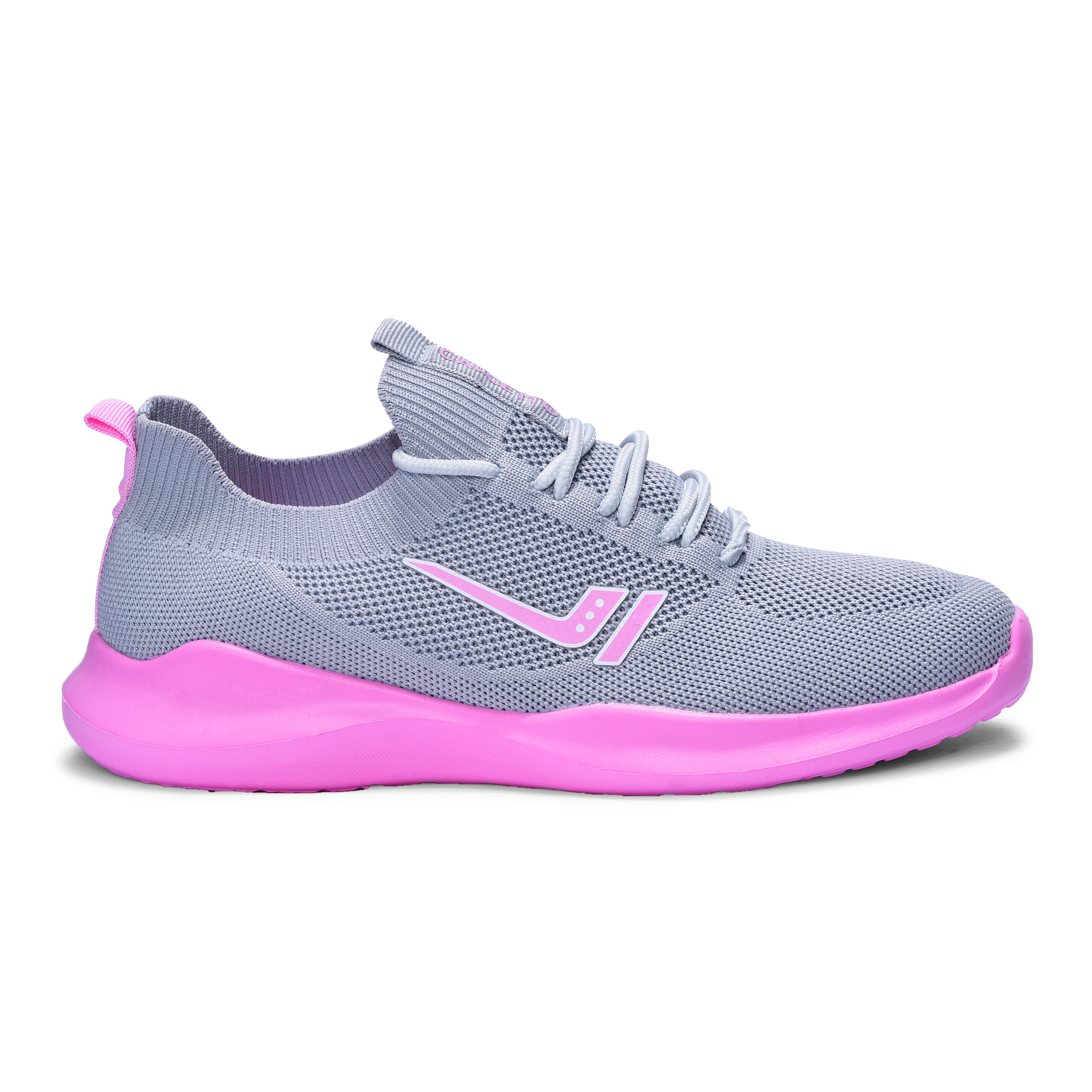 Calcetto CLT-9818 L Grey Pink Casual Shoe For Women