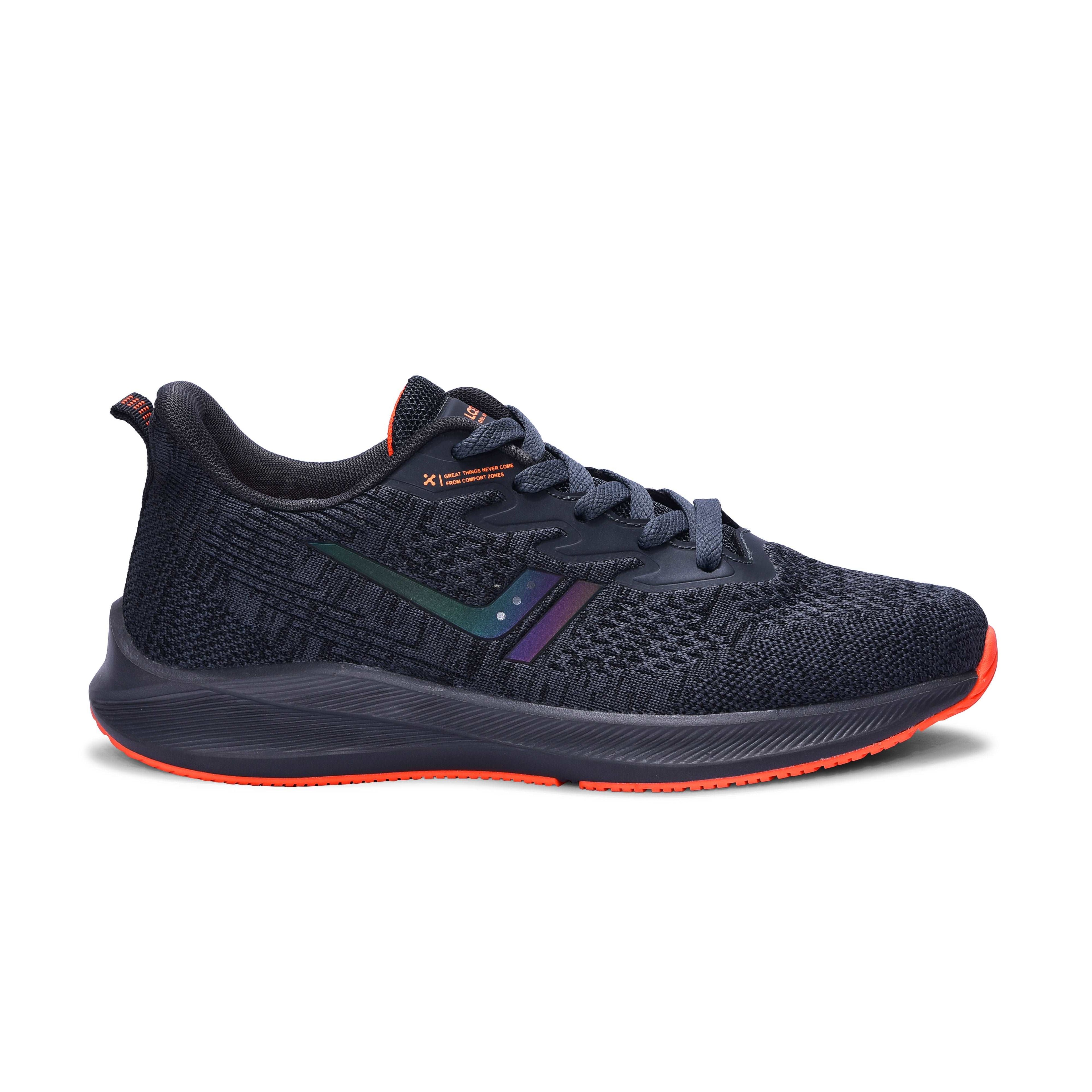 Calcetto CLT-0964 D Grey Orange Running Sports Shoe For Men