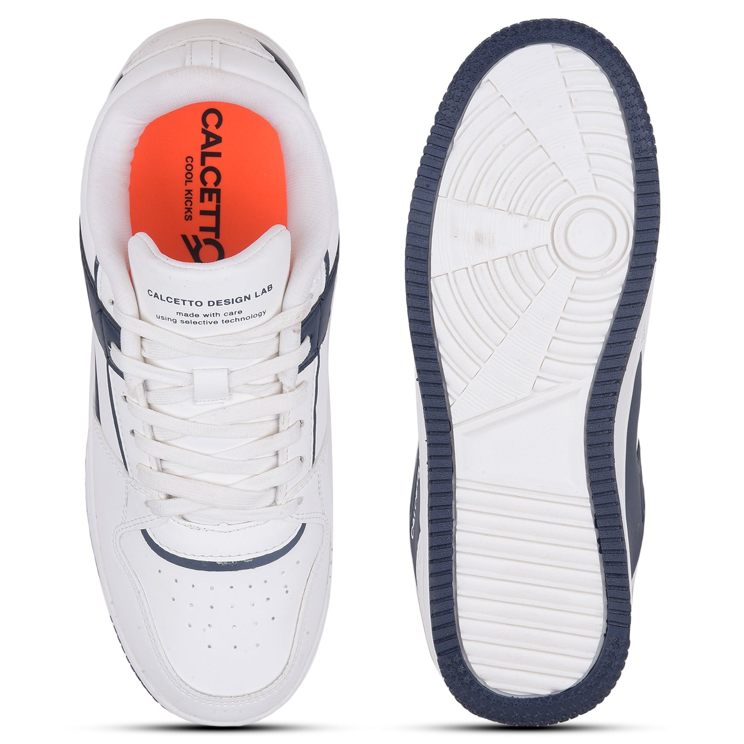 Calcetto CLT-5102 White Navy Men Sneaker