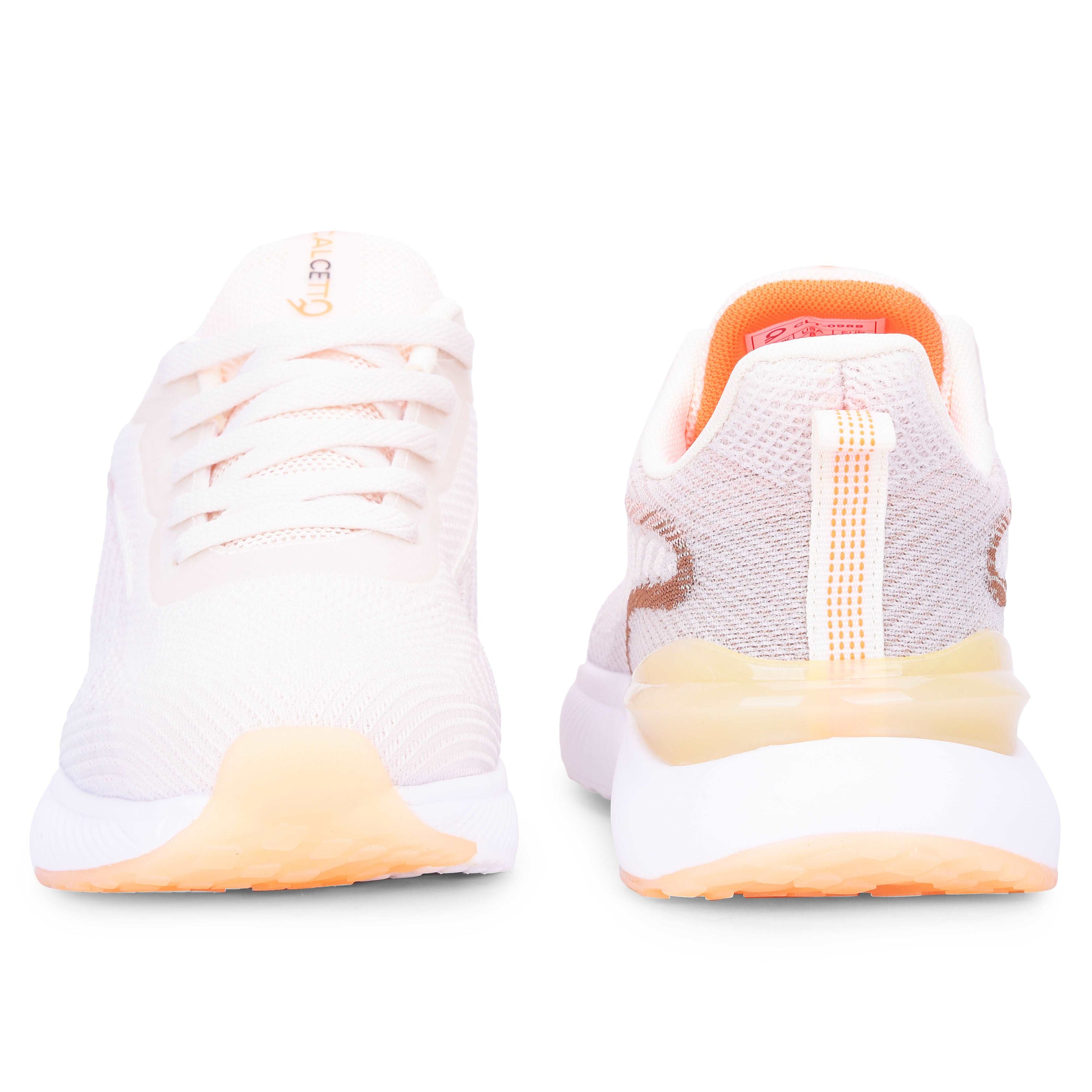 Calcetto CLT-0988 Beige Orange Men Running Sports Shoes