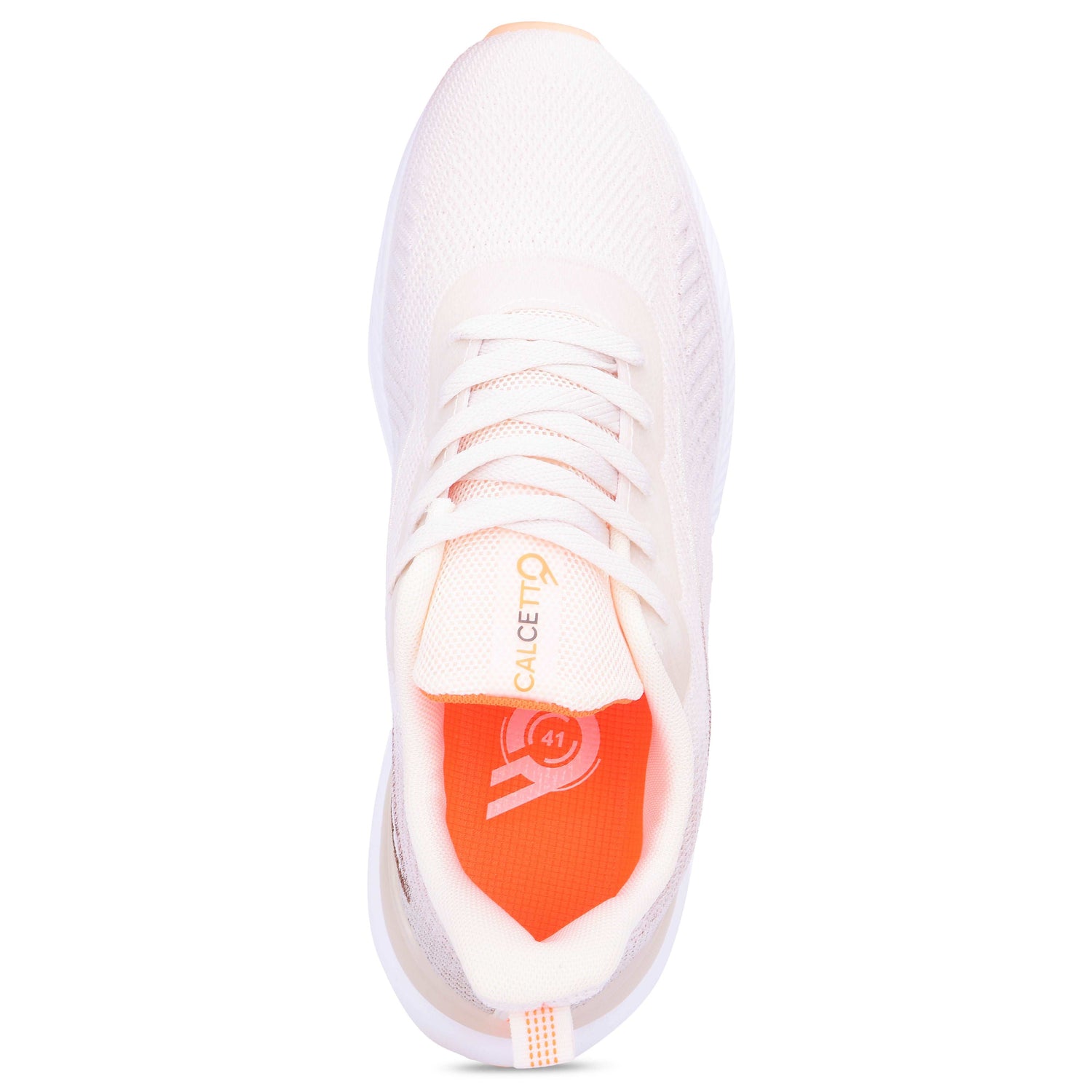 Calcetto CLT-0988 Beige Orange Men Running Sports Shoes