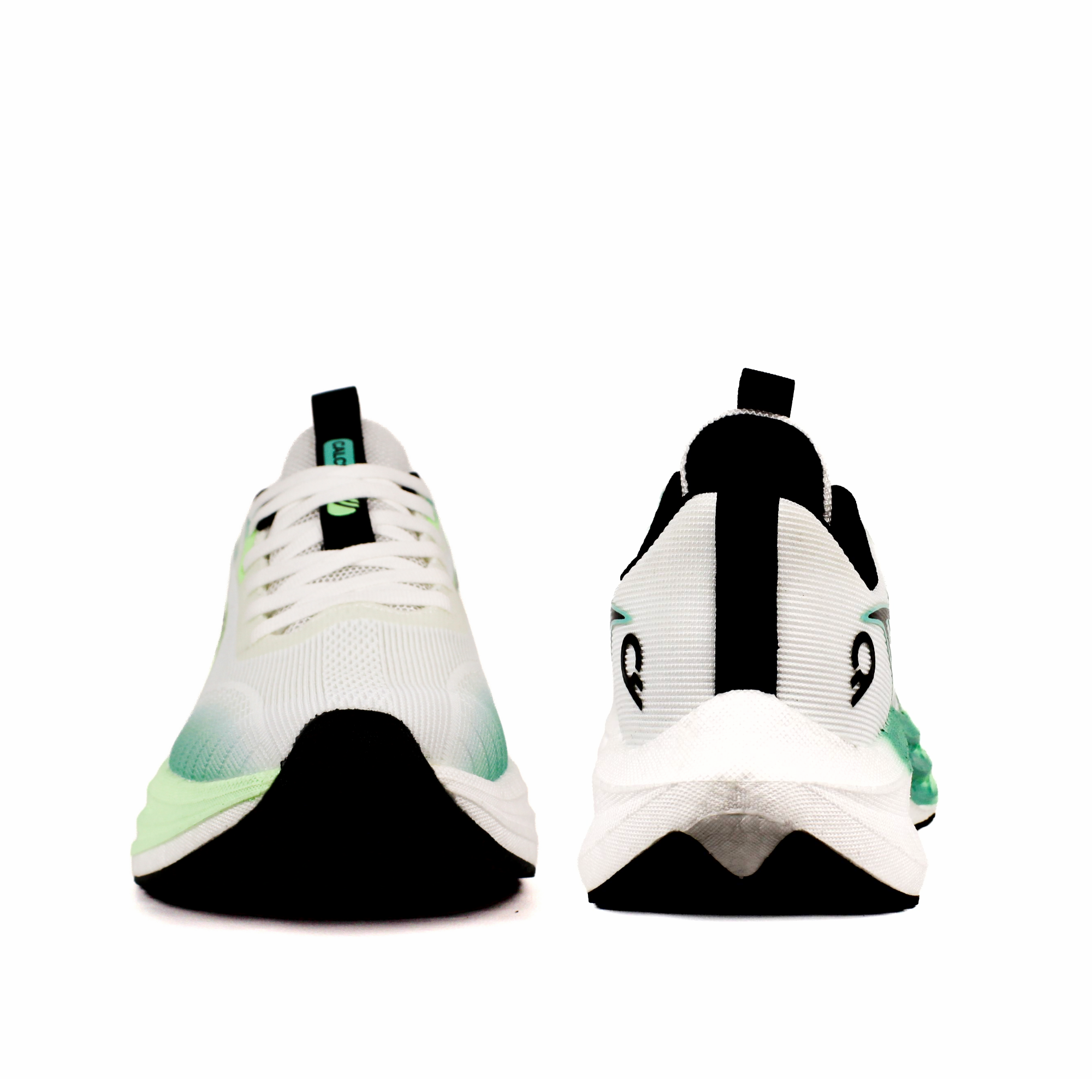 Light Weight CLT-1082 WHITE GREEN Running Shoes