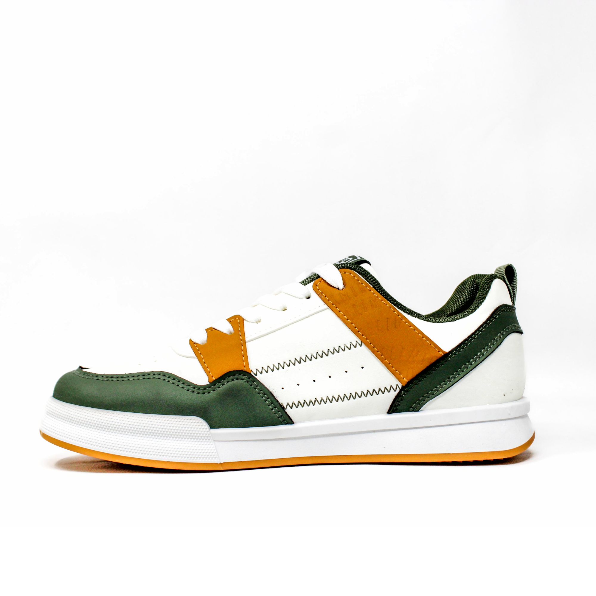 Light Weight CLT-6062 WHITE GREEN Sneakers