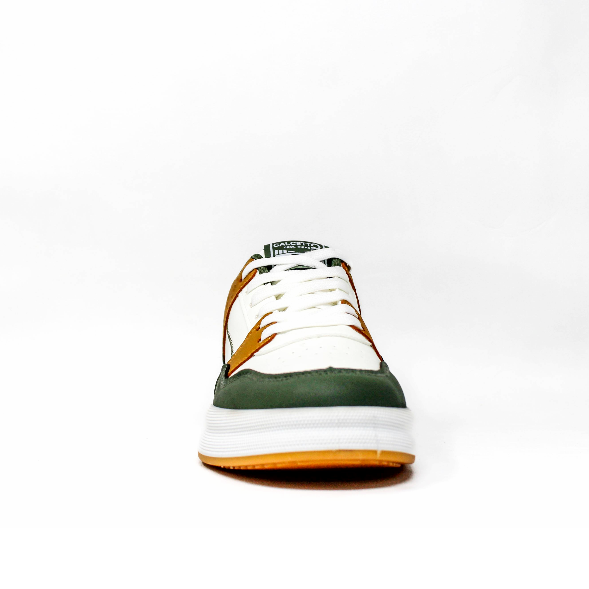 Light Weight CLT-6062 WHITE GREEN Sneakers