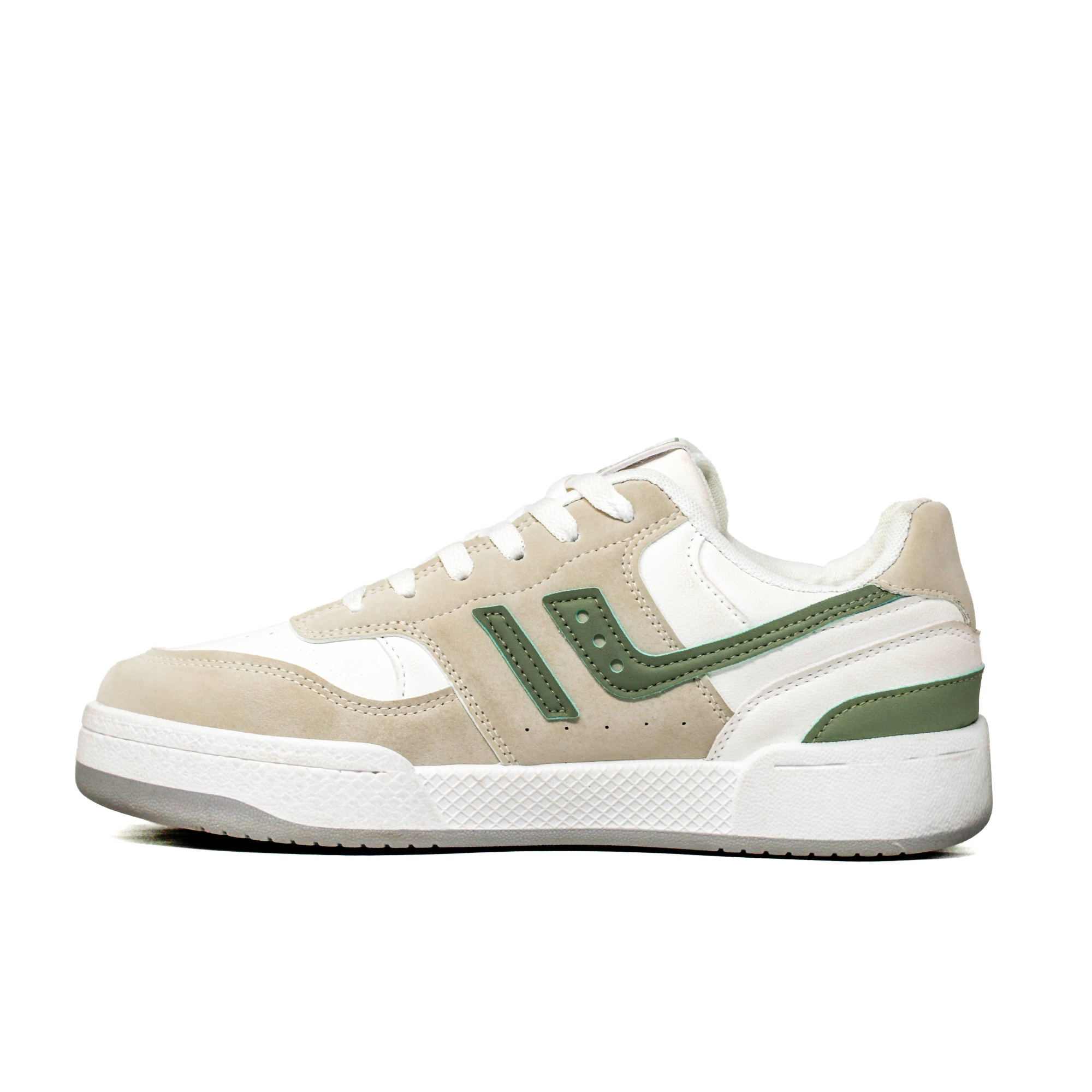 Light Weight CLT-6019 WHITE GREY GRN Sneakers