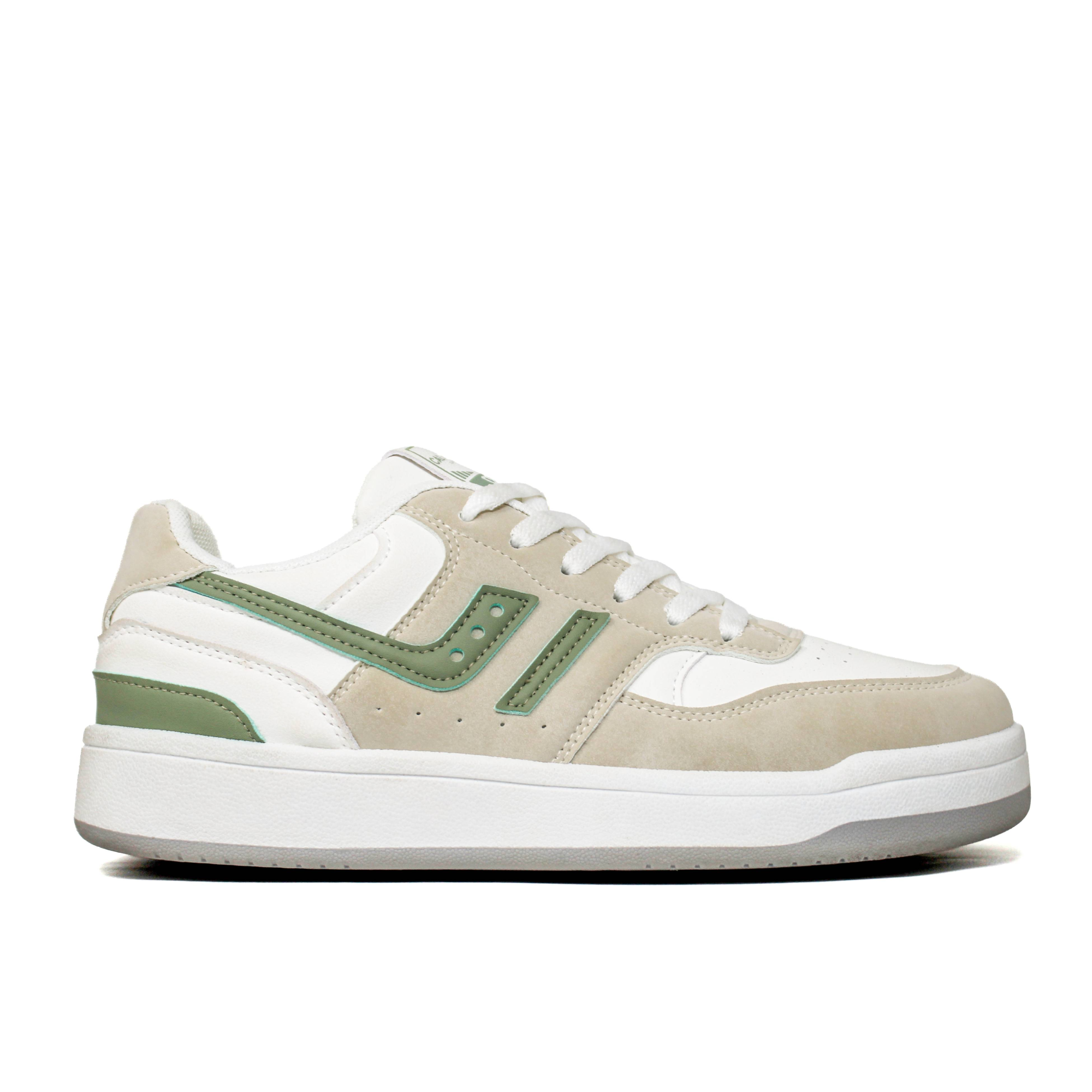 Light Weight CLT-6019 WHITE GREY GRN Sneakers