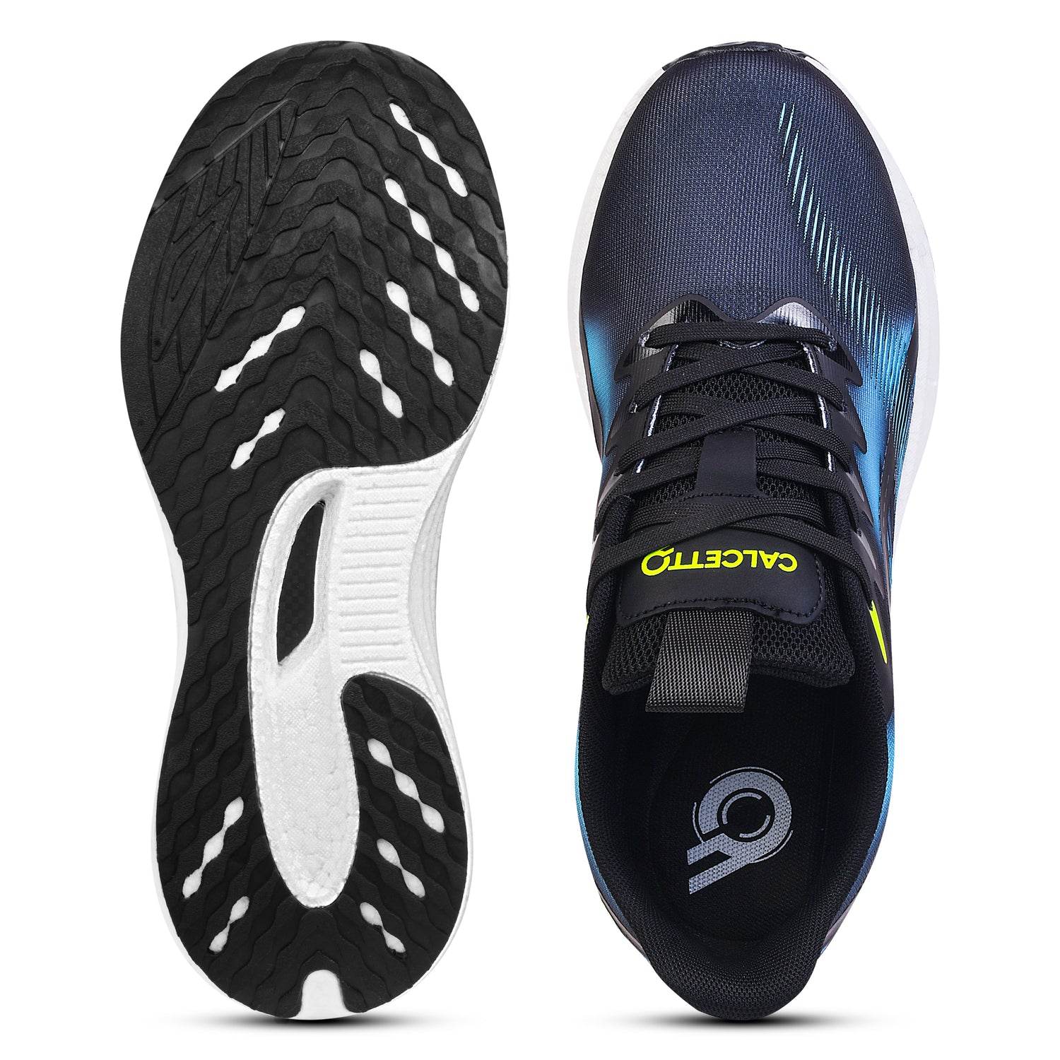 Calcetto Lightweight Running Shoes CLT-1023 BLACK S GREEN