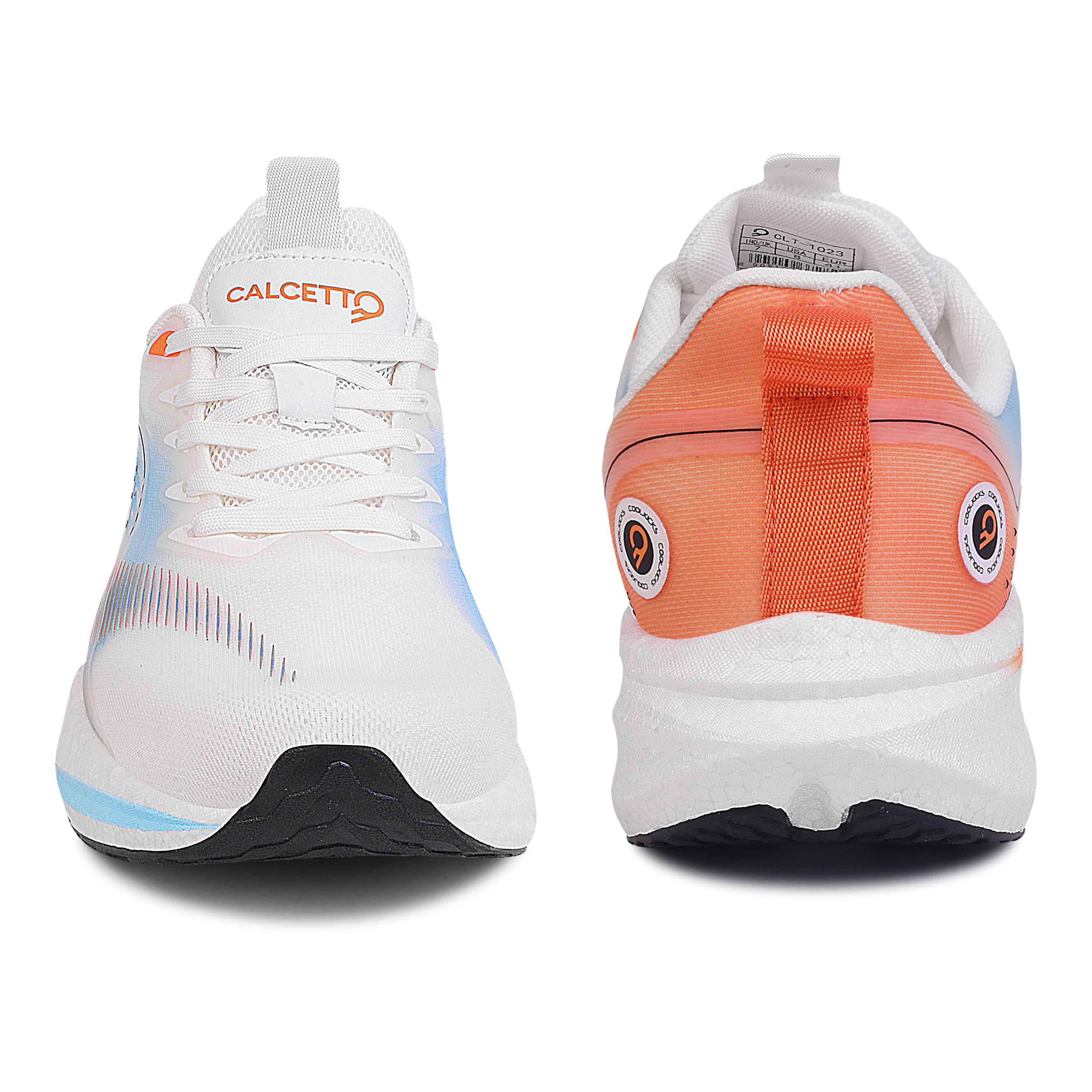 Calcetto Lightweight Running Shoes CLT-1023 WHITE ORANGE