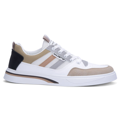 Calcetto CLT-2024 White Khaki Sneaker For Men