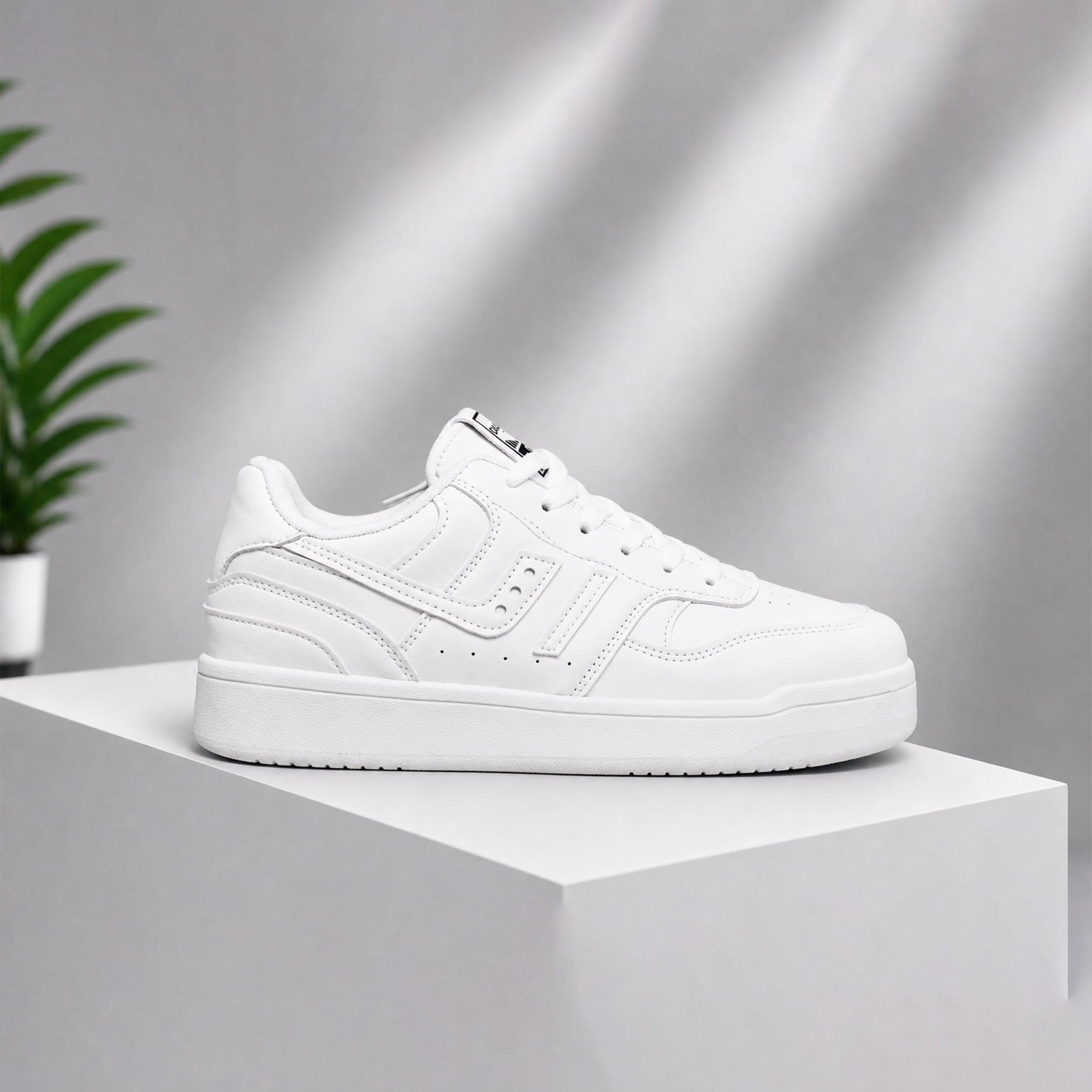 Light Weight CLT-6019 FULL WHITE Sneakers