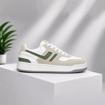 Light Weight CLT-6019 WHITE GREY GRN Sneakers