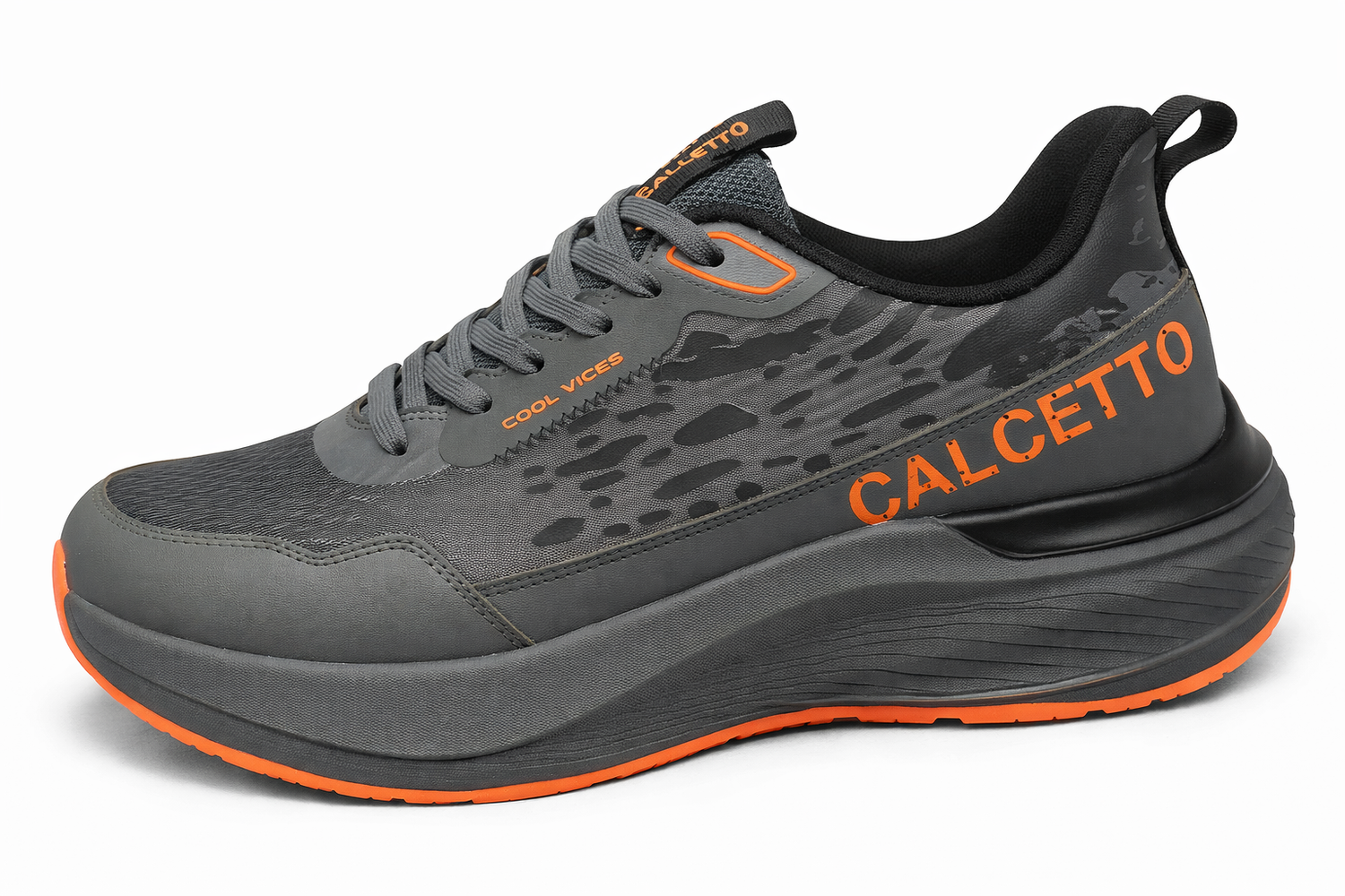 Light Weight CLT-1064_O D GREY ORANGE Running Shoes