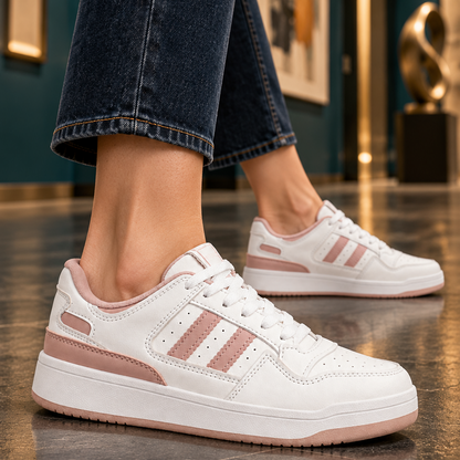 Women CLT-9834 Sneakers White Pink