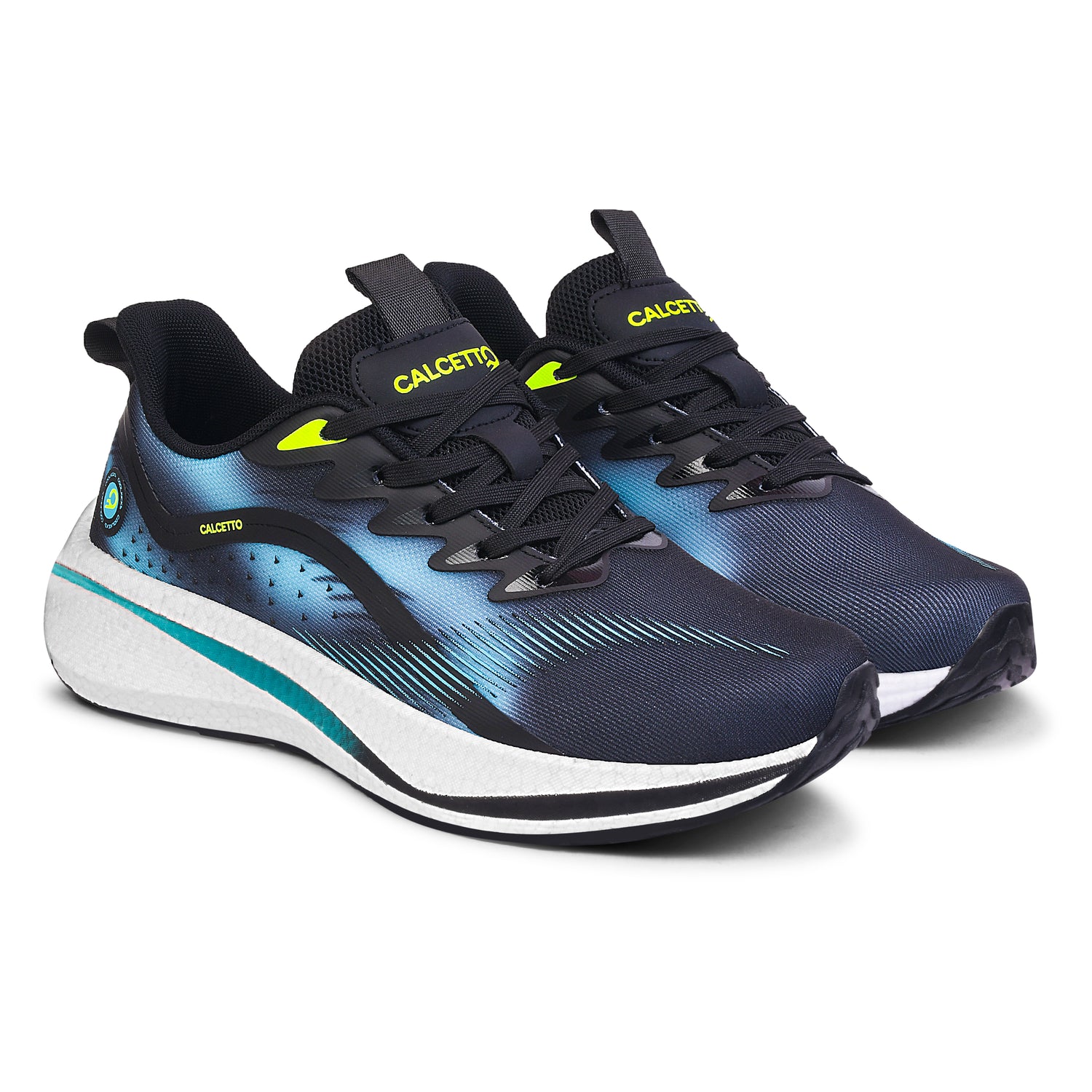 Calcetto Lightweight Running Shoes CLT-1023 BLACK S GREEN