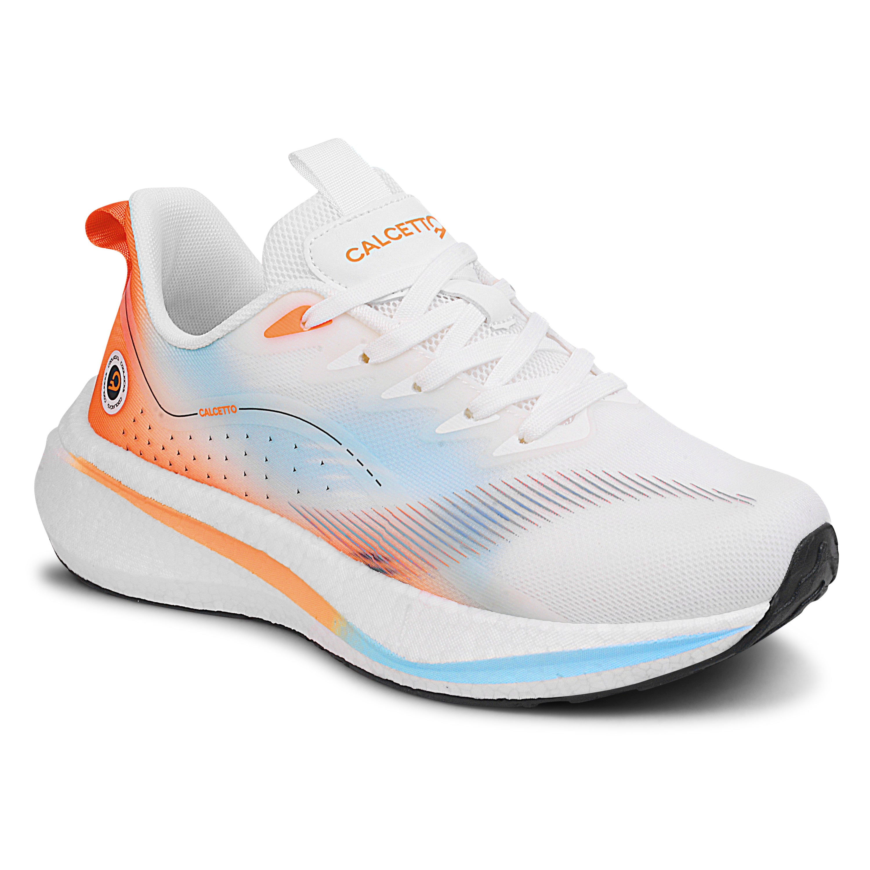 Calcetto Lightweight Running Shoes CLT-1023 WHITE ORANGE