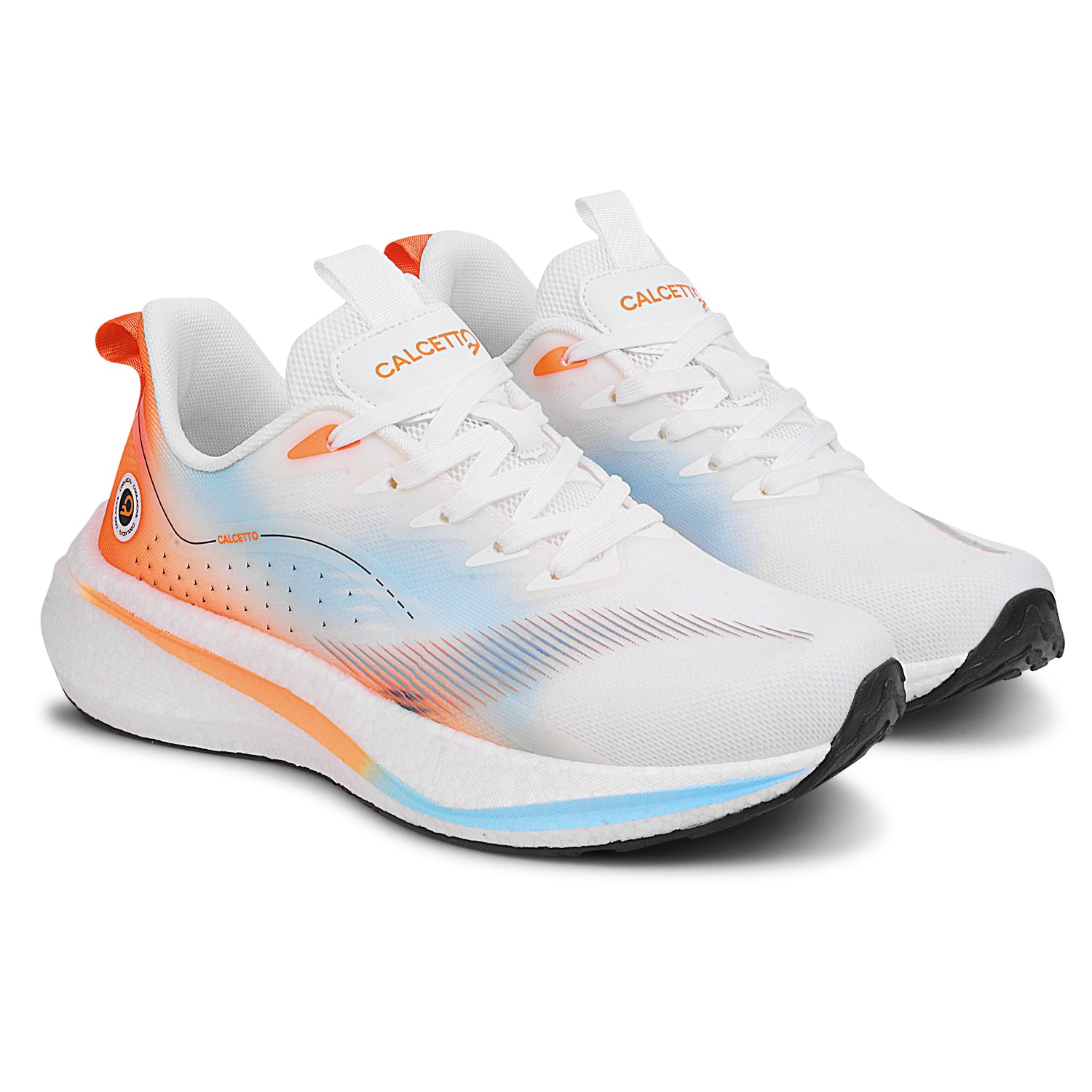 Calcetto Lightweight Running Shoes CLT-1023 WHITE ORANGE