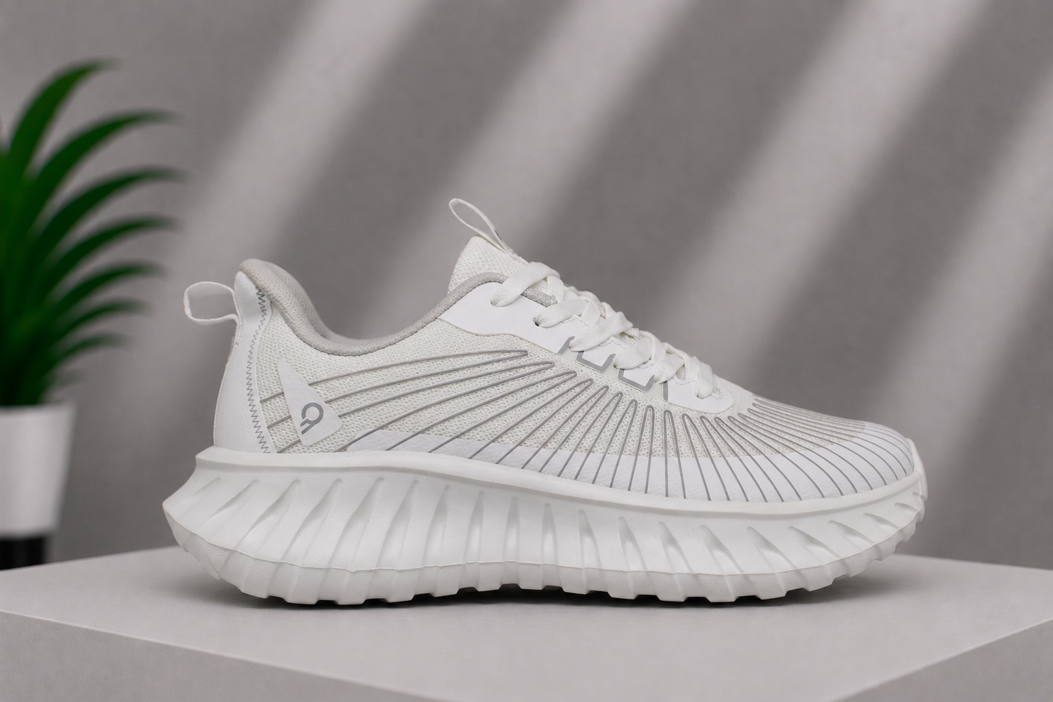 Light Weight CLT-1065 WHITE Running Shoes
