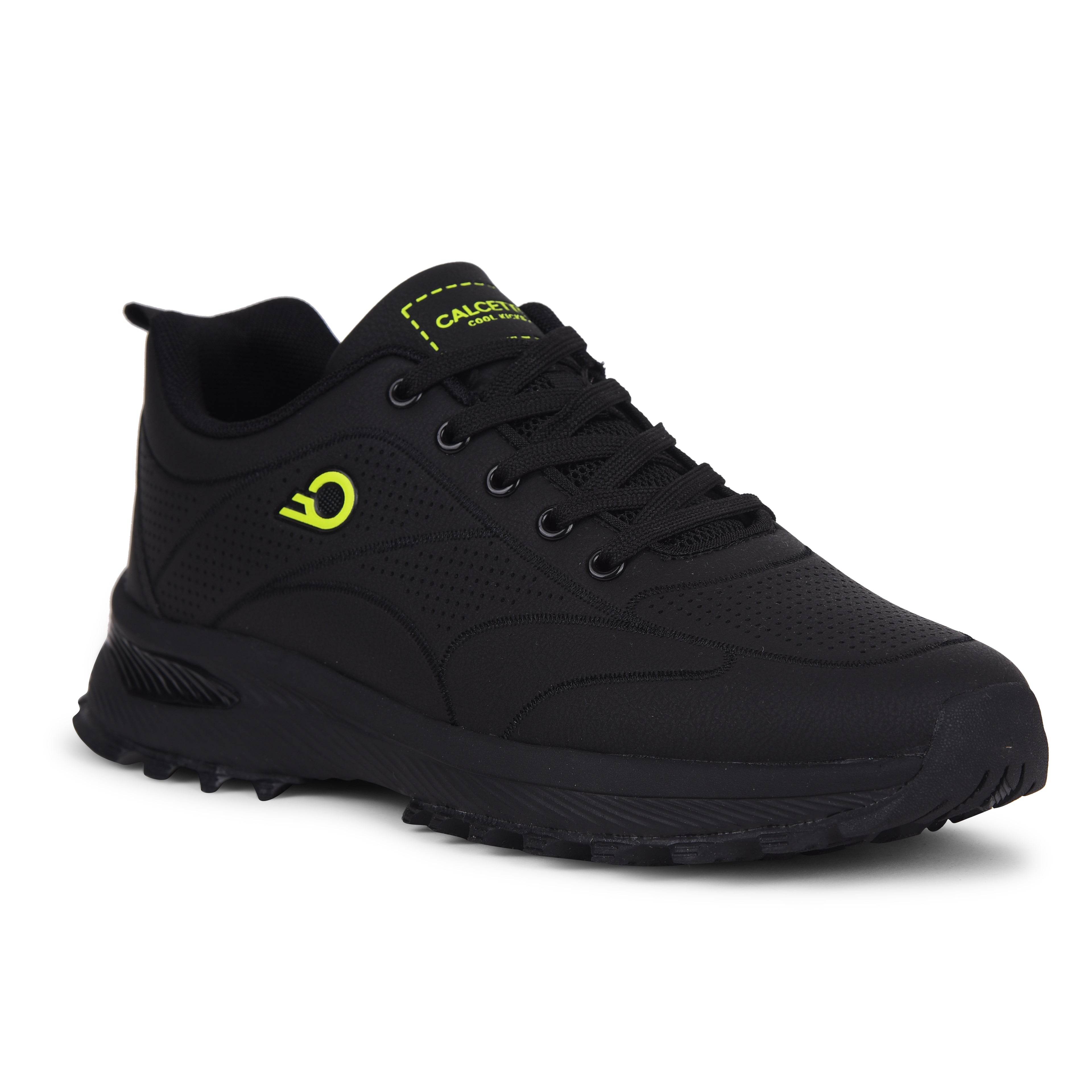 Calcetto CLT-1011 Black Lime Sneaker For Men