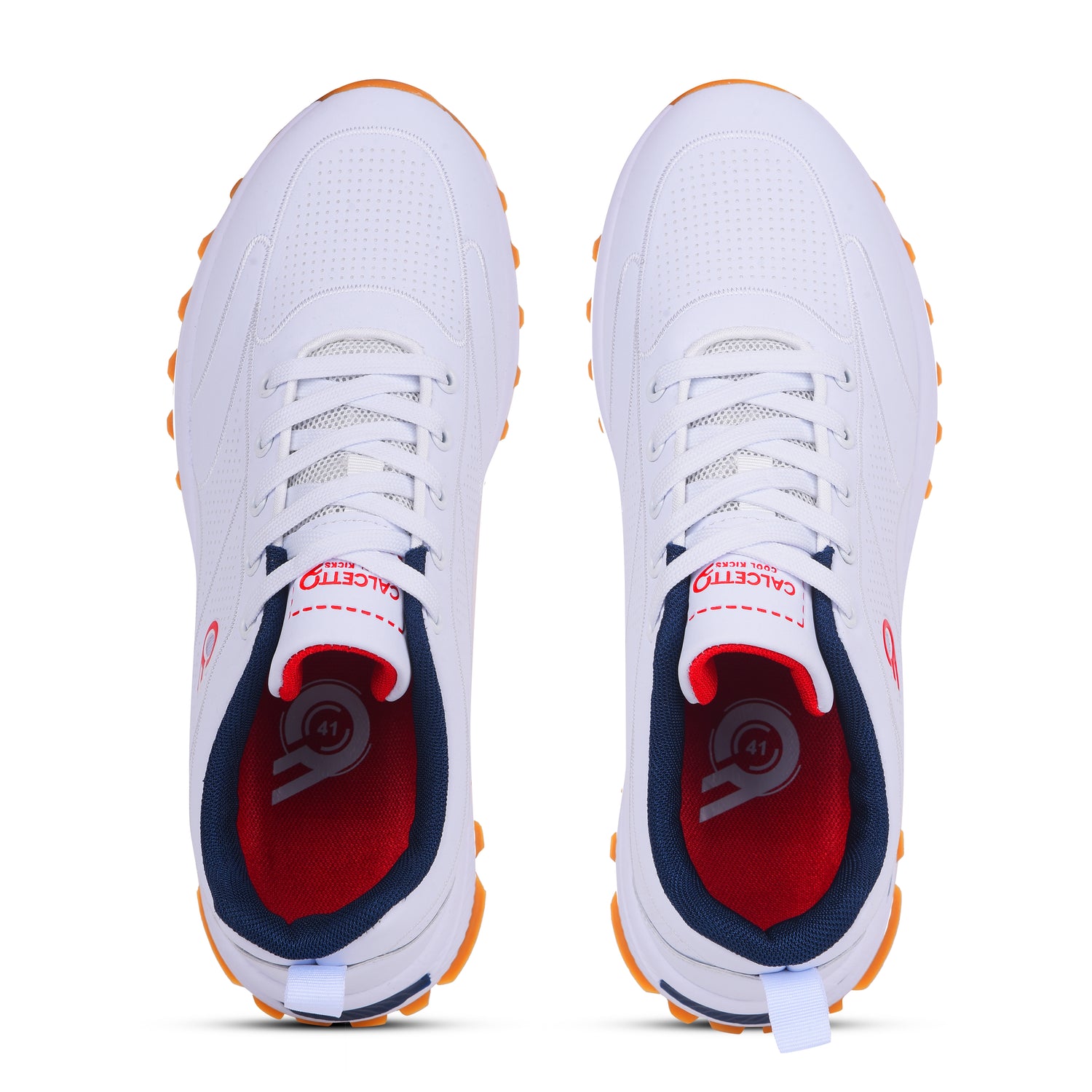 Calcetto CLT-1011 White Navy Sneaker For Men