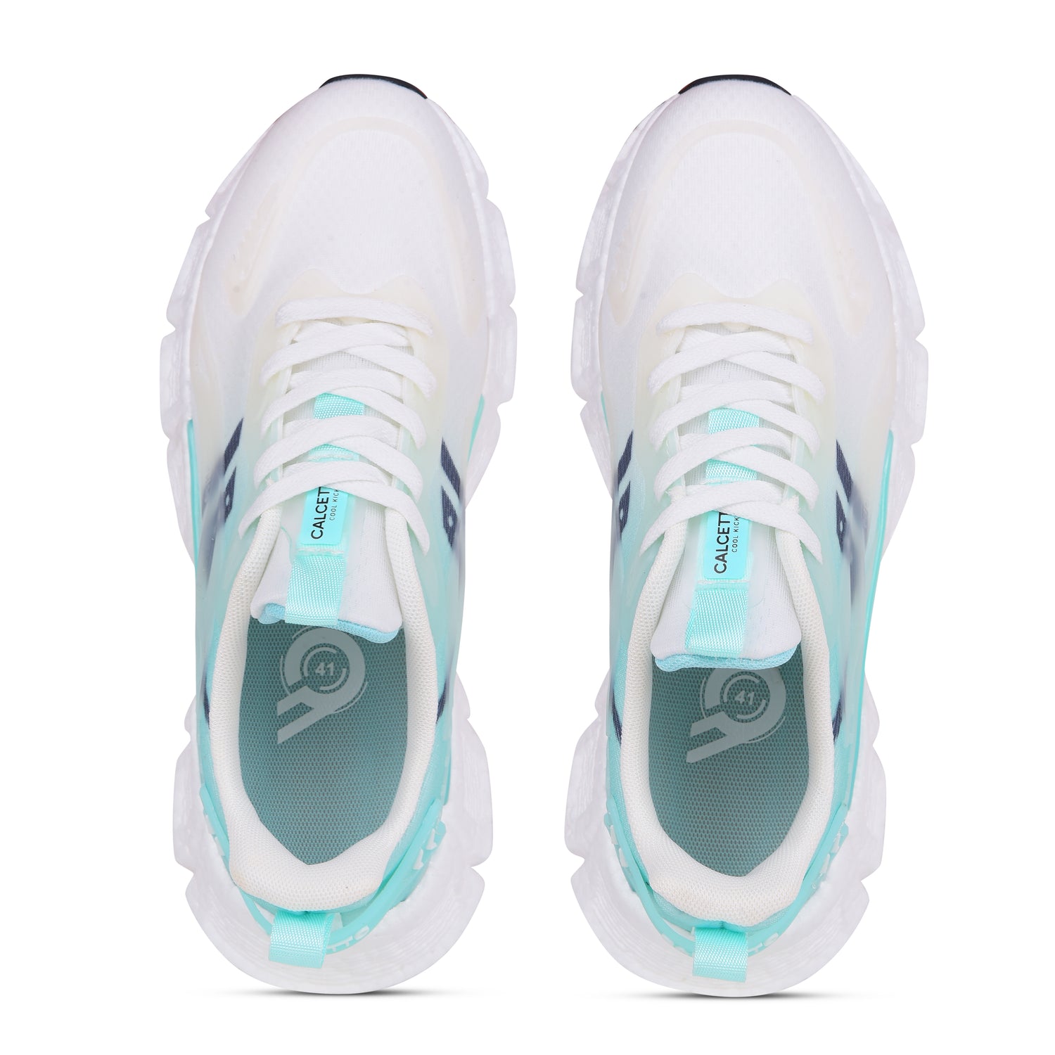 Calcetto CLT-1015 White Aqua Casual Shoe For Men