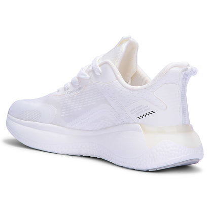Calcetto CLT-0986 Full White Running Sports Shoe For Men