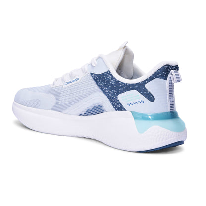 Calcetto CLT-0986 White Blue Running Sports Shoe For Men