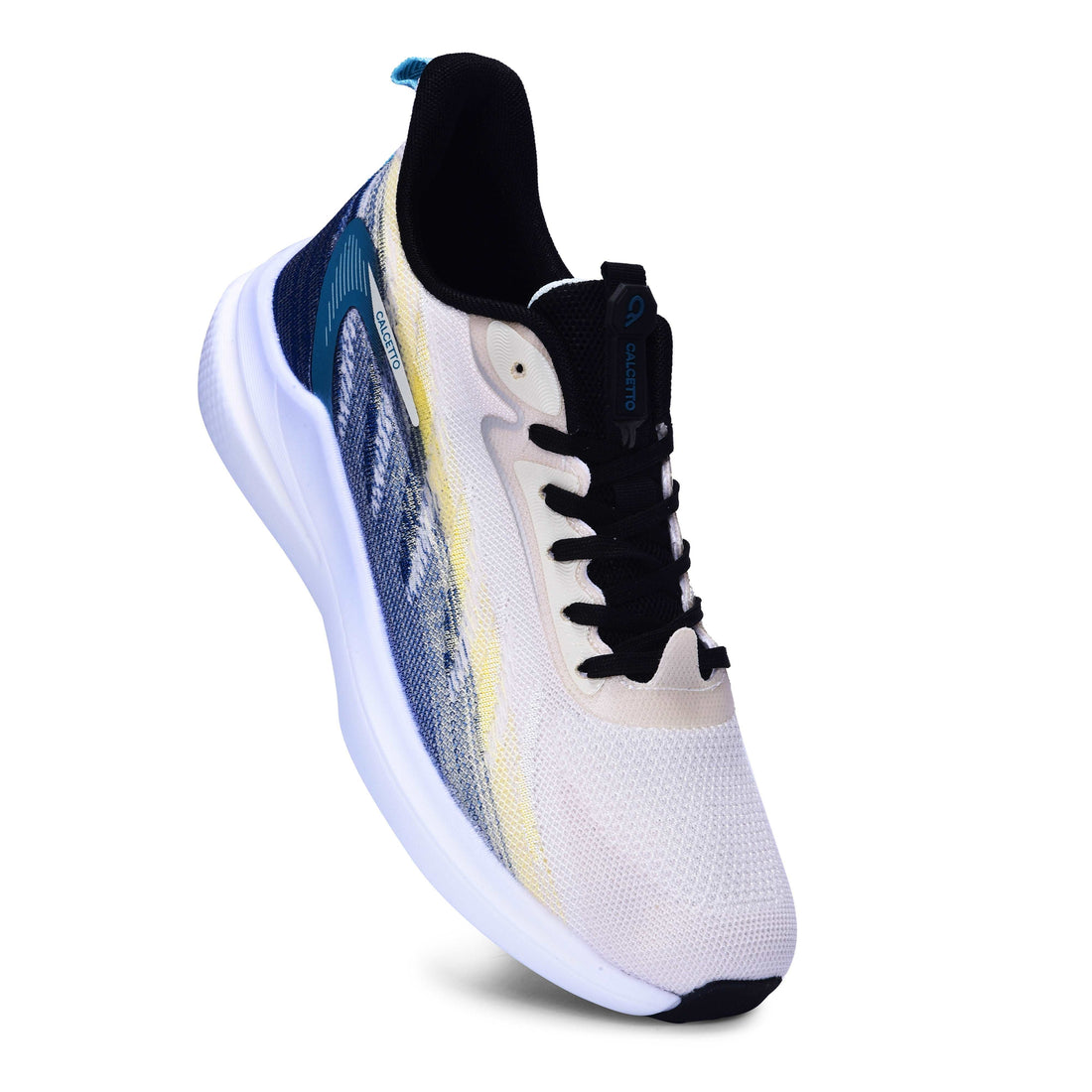 Calcetto CLT-0989 Beige Sea Gree Running Sports Shoe For Men
