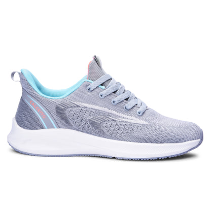 Calcetto CLT-9823 Grey S Green Running Sports Shoe For Women