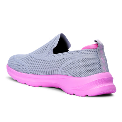 Calcetto CLT-9832 Grey Pink Casual Slip On For Women