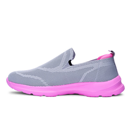 Calcetto CLT-9832 Grey Pink Casual Slip On For Women