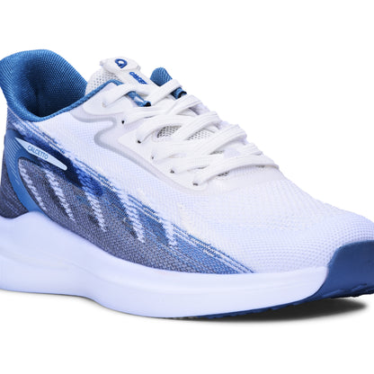 Calcetto CLT-0989 White Blue Running Shoe For Men