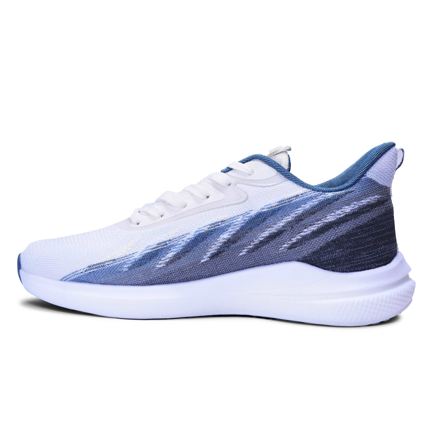 Calcetto CLT-0989 White Blue Running Sports Shoe For Men