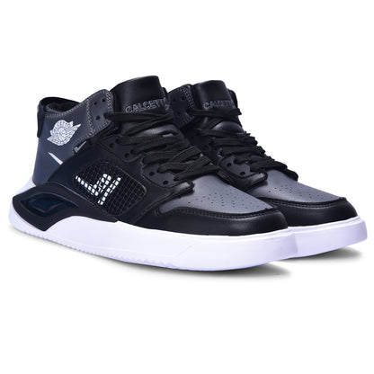 Calcetto CLT-0974 Black Grey Men Sneaker