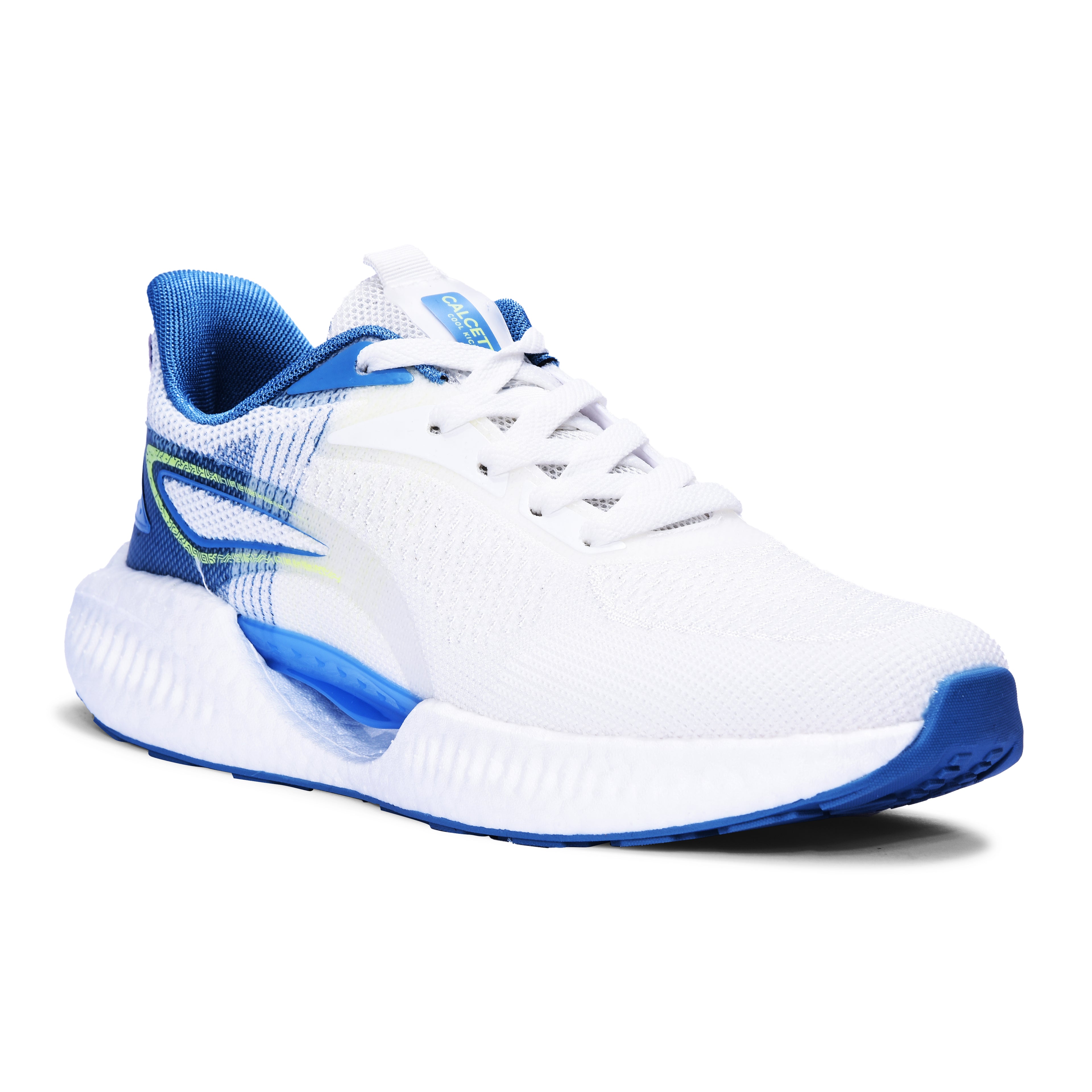 Calcetto CLT-1007 White Blue Running Shoe For Men