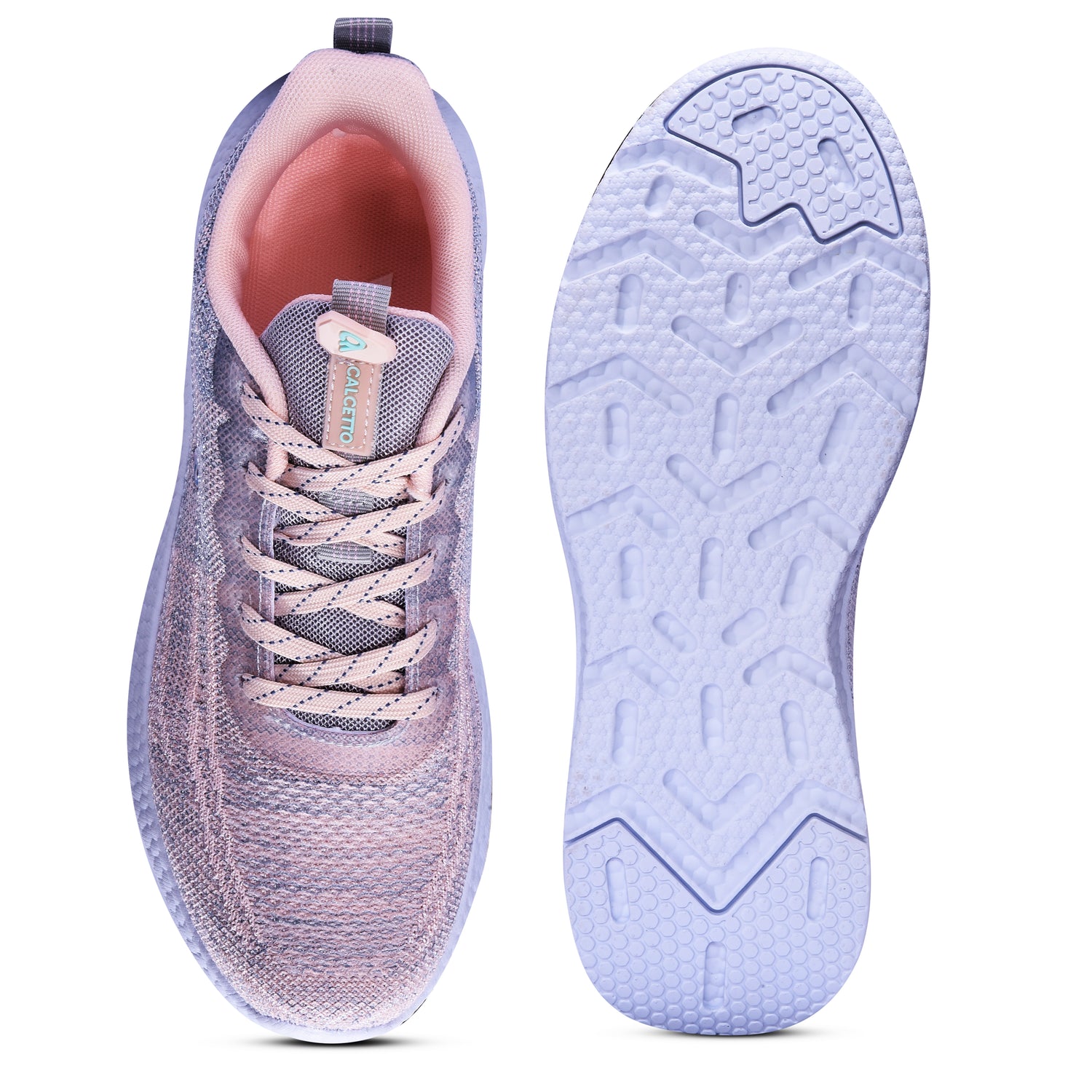 Calcetto CLT-9826 L Grey Peach Casual Shoe For Women