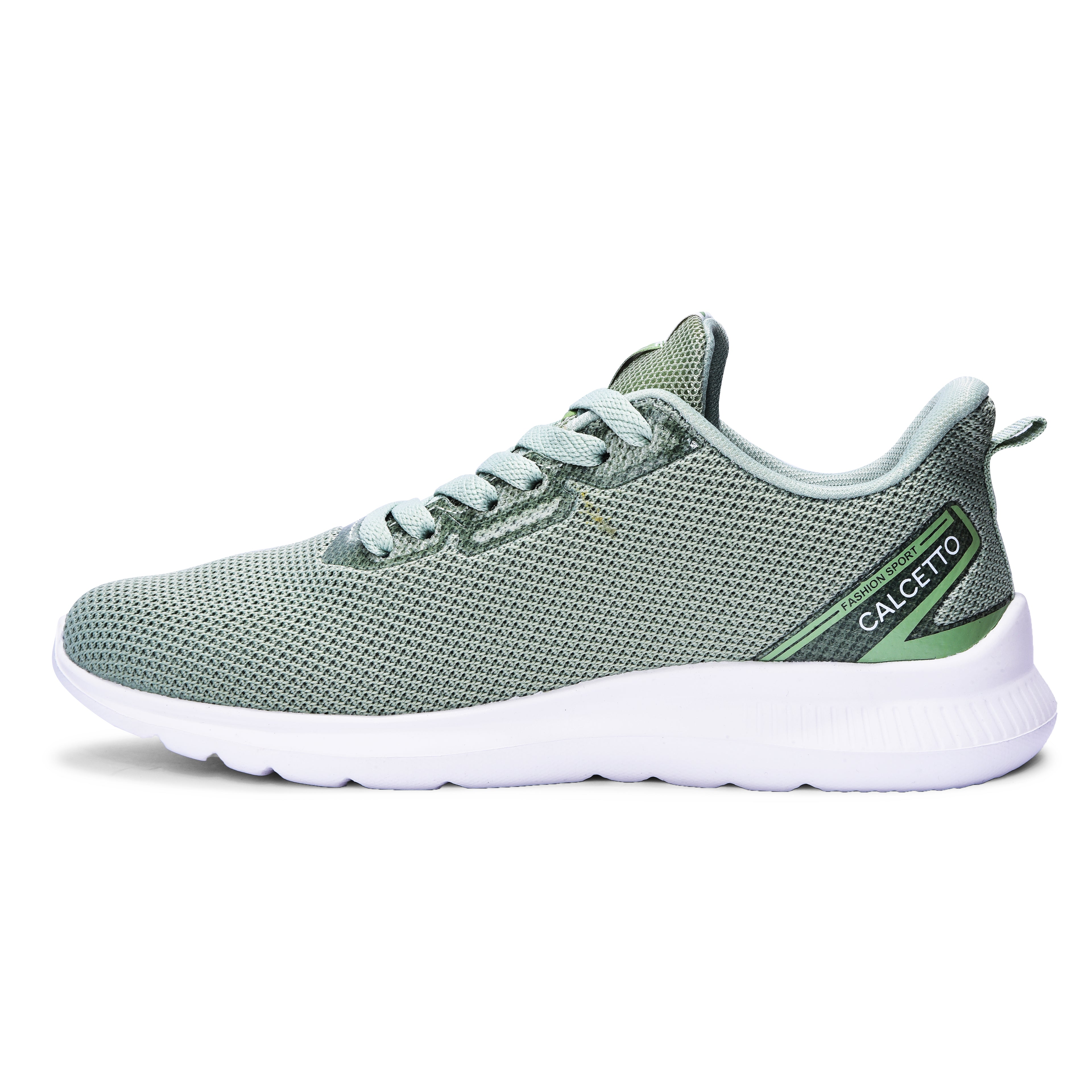 Calcetto CLT-9822 S.Green White Casual Shoe For Women