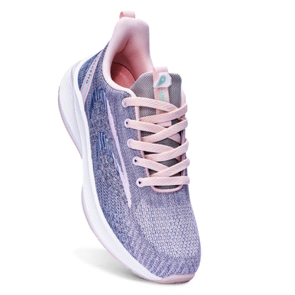 Calcetto CLT-9823 D Grey Peach Running Shoe For Women