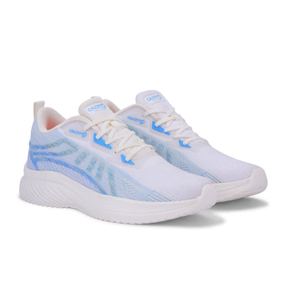 Calcetto CLT-2033 White Blue Sports Shoes For Men